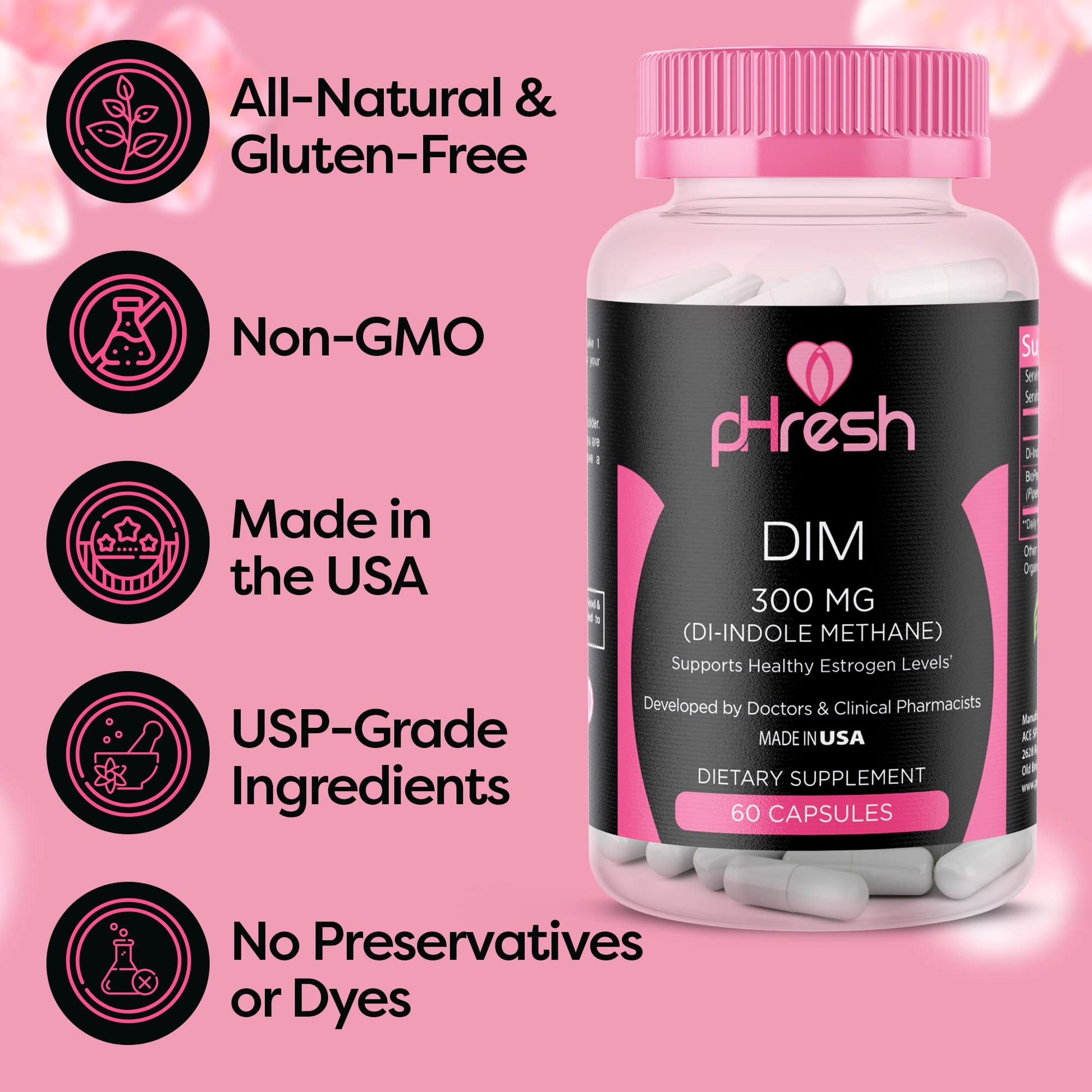 pHresh Boric Acid Suppositories and DIM Supplement ACE NUTRITION buy supplements canada
