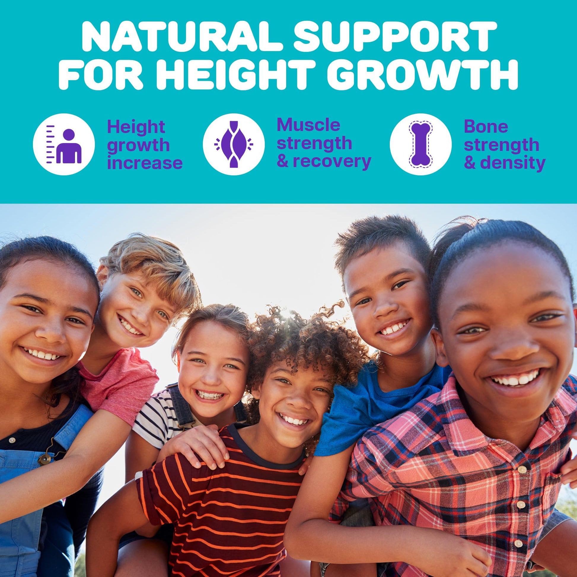 Height Growth Gummies for Kids - Growth Vitamins for Teens, Height Increase Multivitamin for Boys & Girls with Calcium Vitamin D C K2 Magnesium Zinc, Natural Height Growth Maximizer Supplement, 60 PCS SILVERPEAKS buy supplements canada