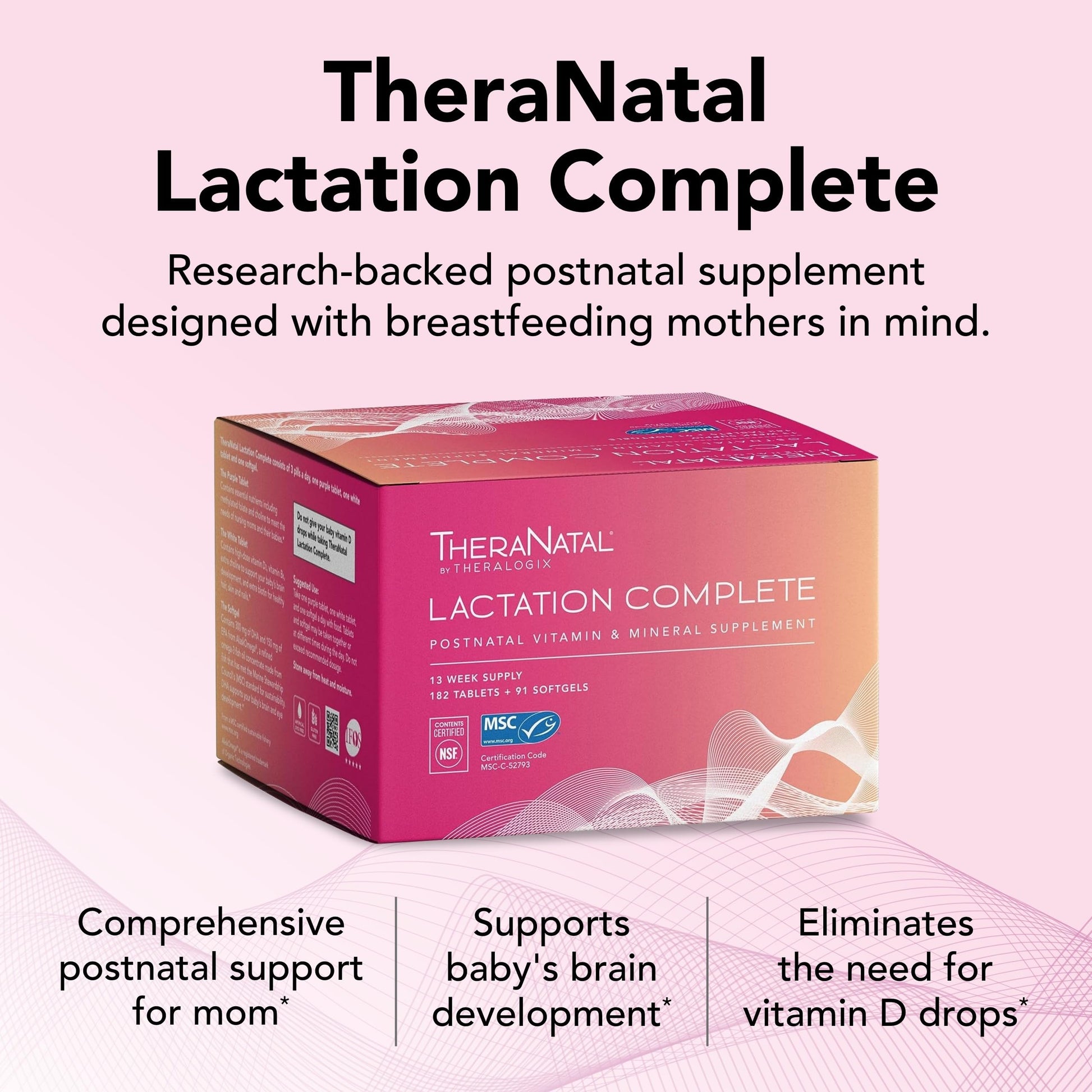 Theralogix TheraNatal Lactation Complete Postnatal Vitamin Supplement - 13-Week Theralogix buy supplements canada