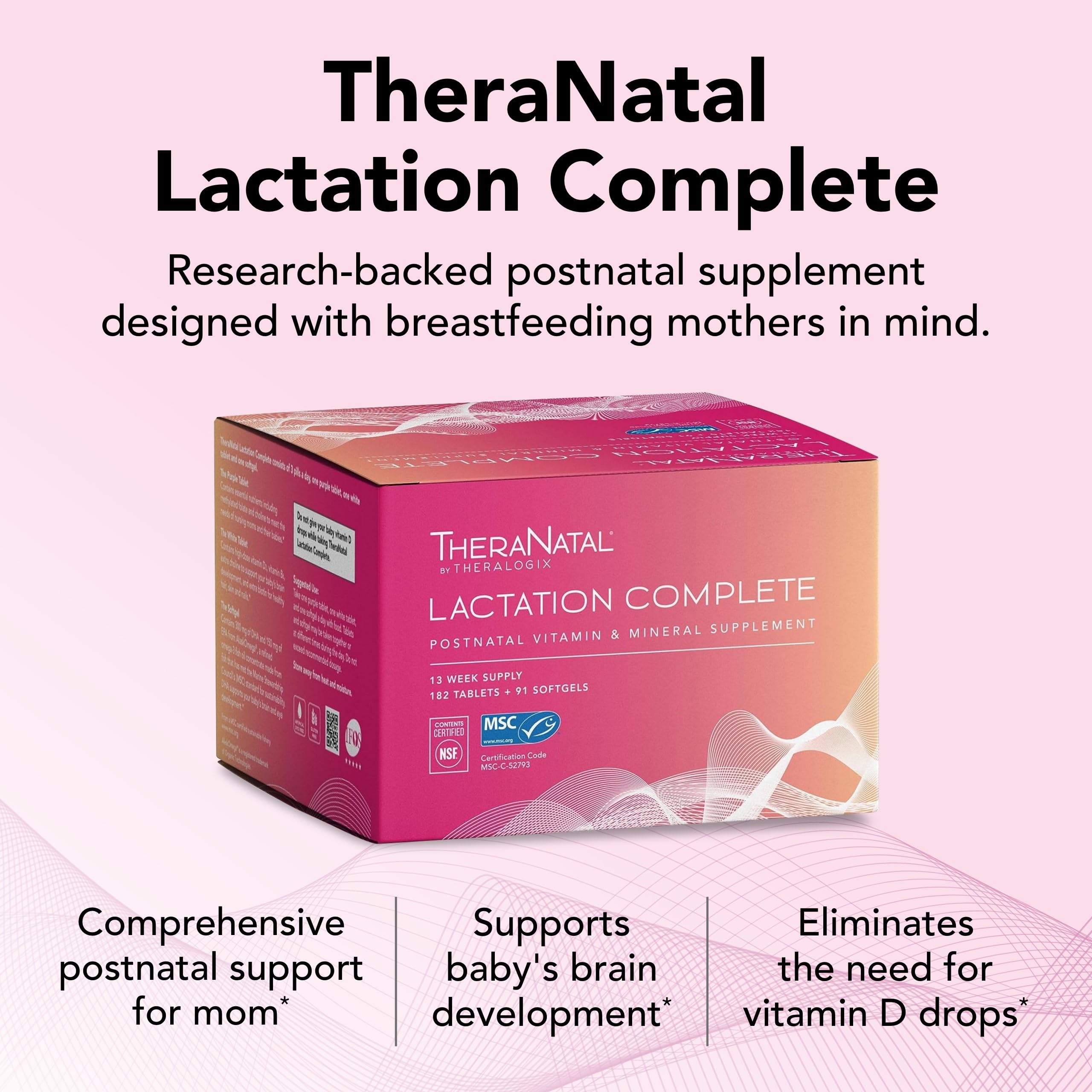 Theralogix TheraNatal Lactation Complete Postnatal Vitamin Supplement - 13-Week Theralogix buy supplements canada