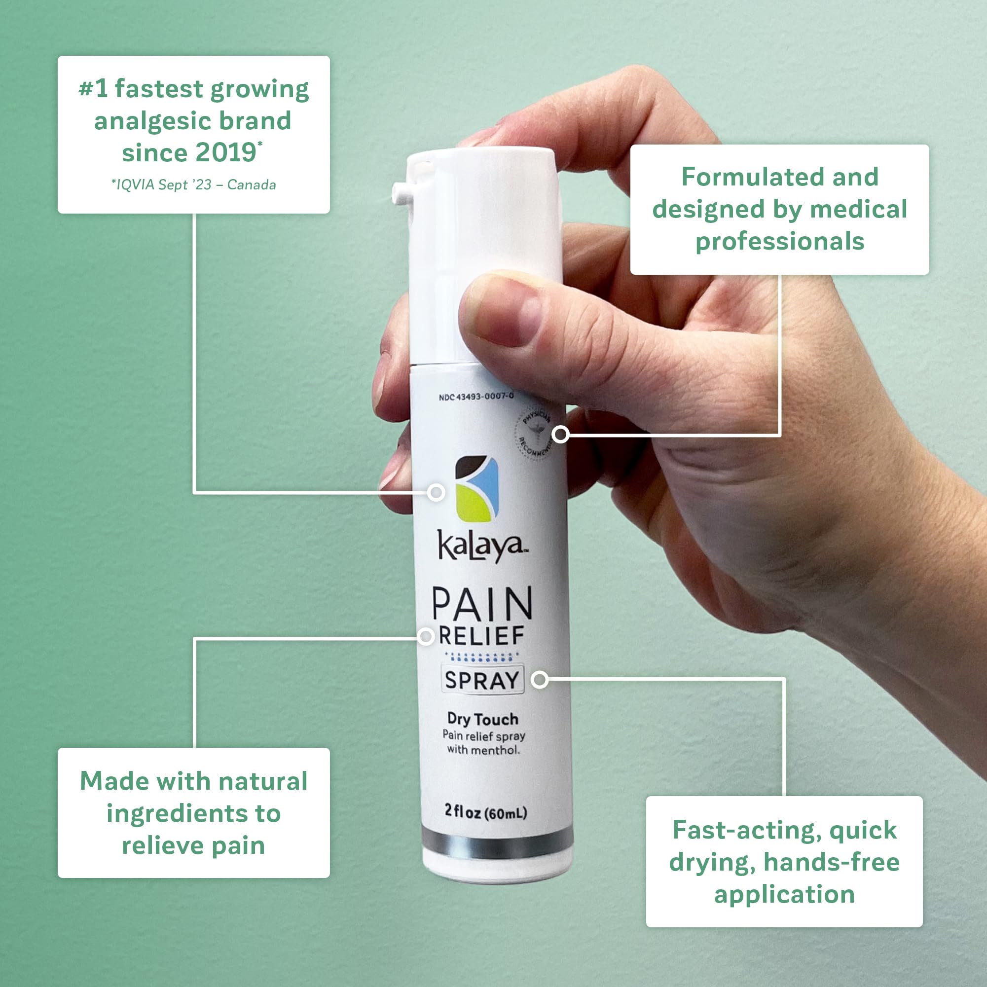 Kalaya 6X Pain Relief Arnica Cream with Massager and Active Pain Relief Spray for Joint & Muscle Pain Kalaya Naturals buy supplements canada