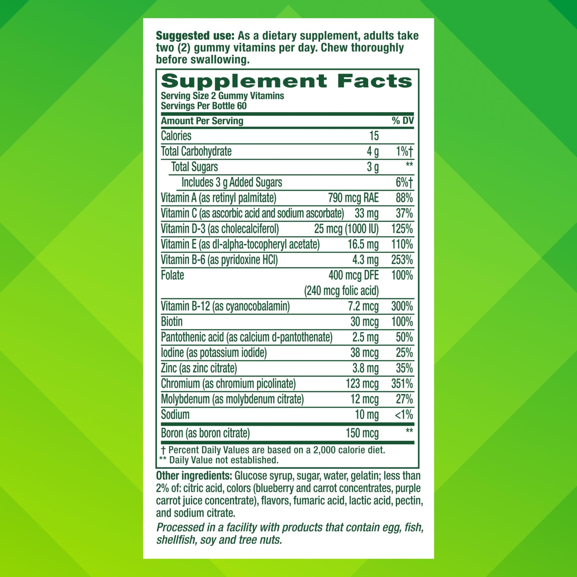 vitafusion Adult Gummy Vitamin Supplement for Men, Berry Flavored, A, C, D, E, B6, B12, Daily, 120 Count, 60 Day Supply Vitafusion buy supplements canada