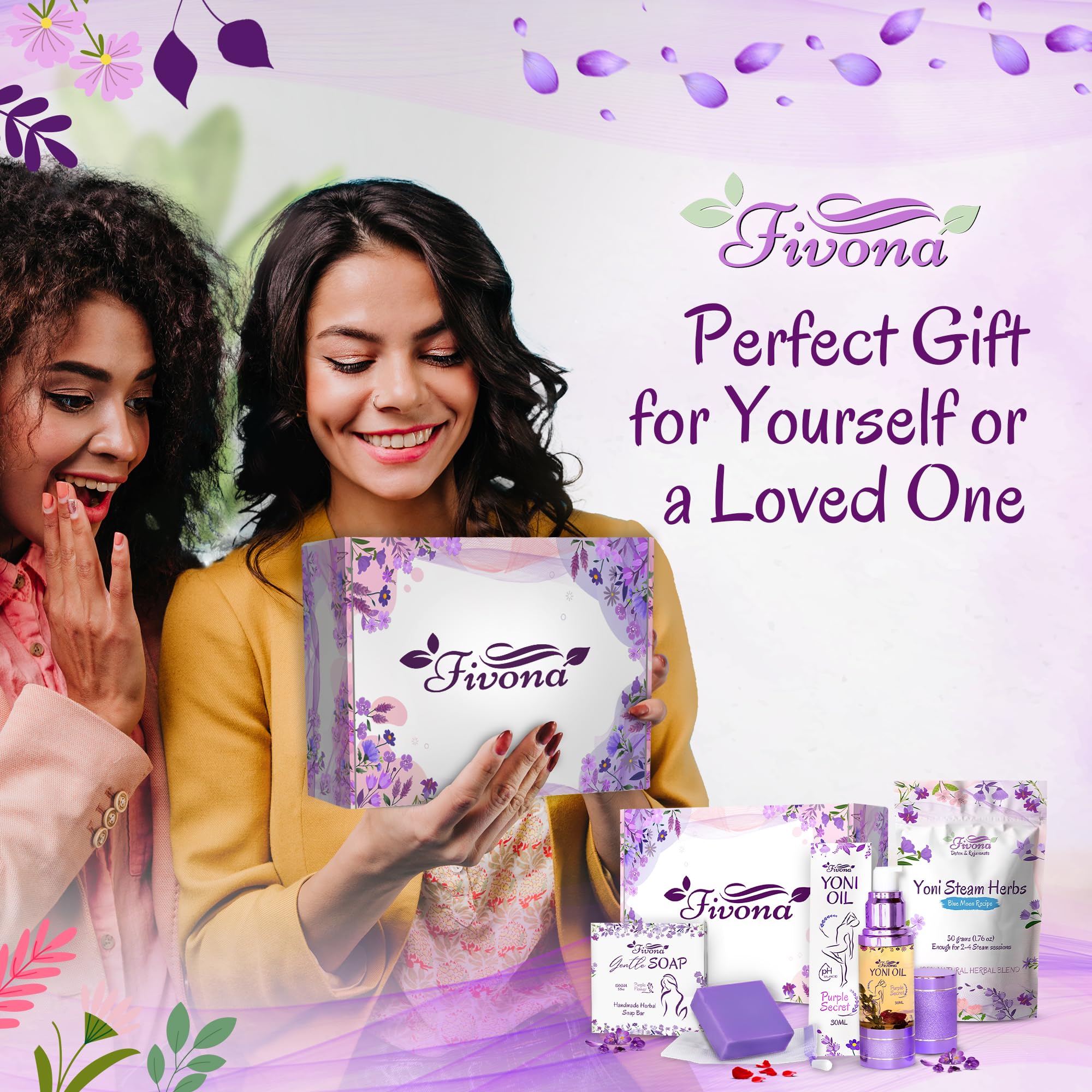 FIVONA Yoni Care Kit 3 in 1 - pH Balanced Natural Vaginal Oil 30 ml, Organic Herbal Soap 5.3 oz FIVONA buy supplements canada