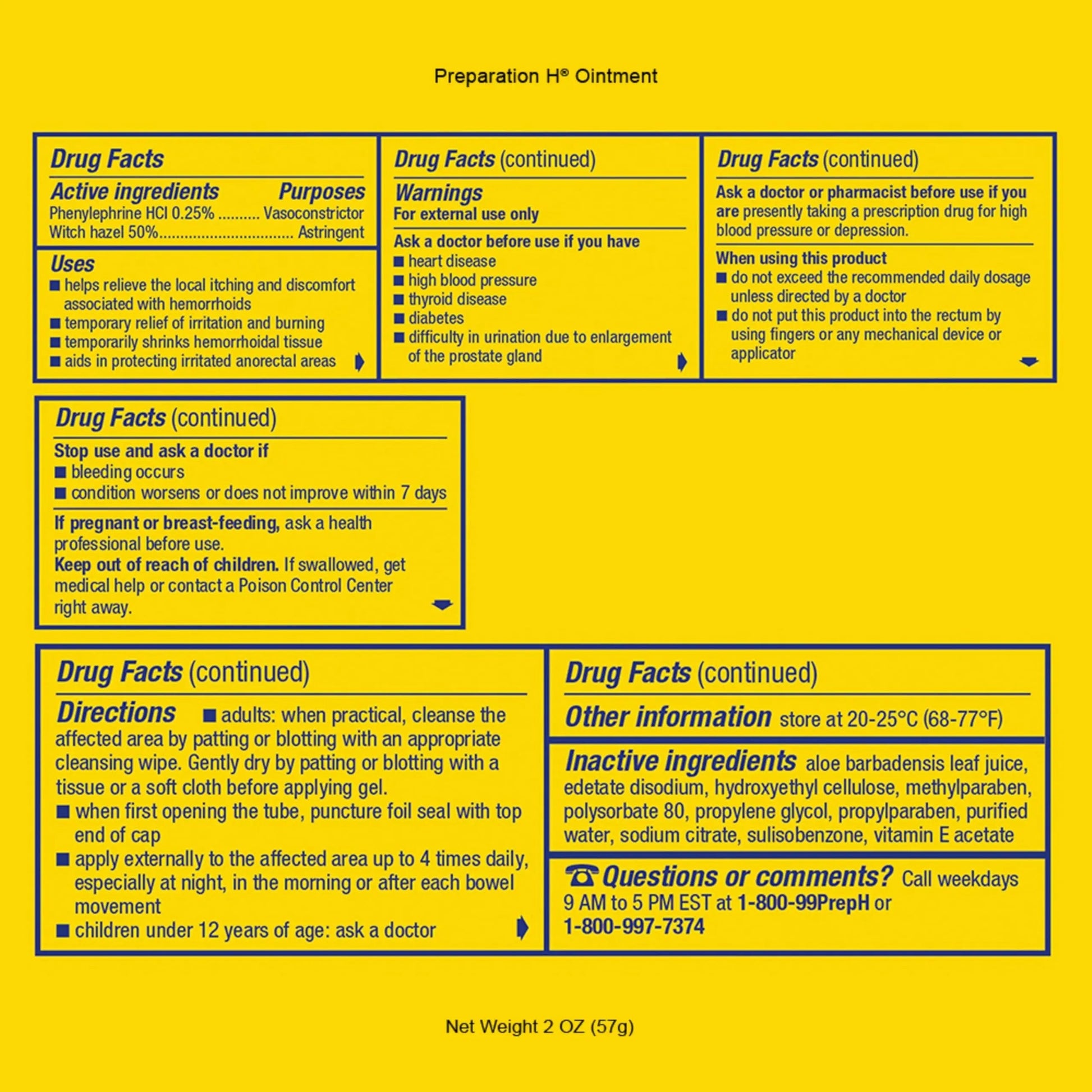 PREPARATION H Hemorrhoid Symptom Treatment Ointment, Itching, Burning & Discomfort Relief, Tube (2.0 Ounce) Preparation H buy supplements canada