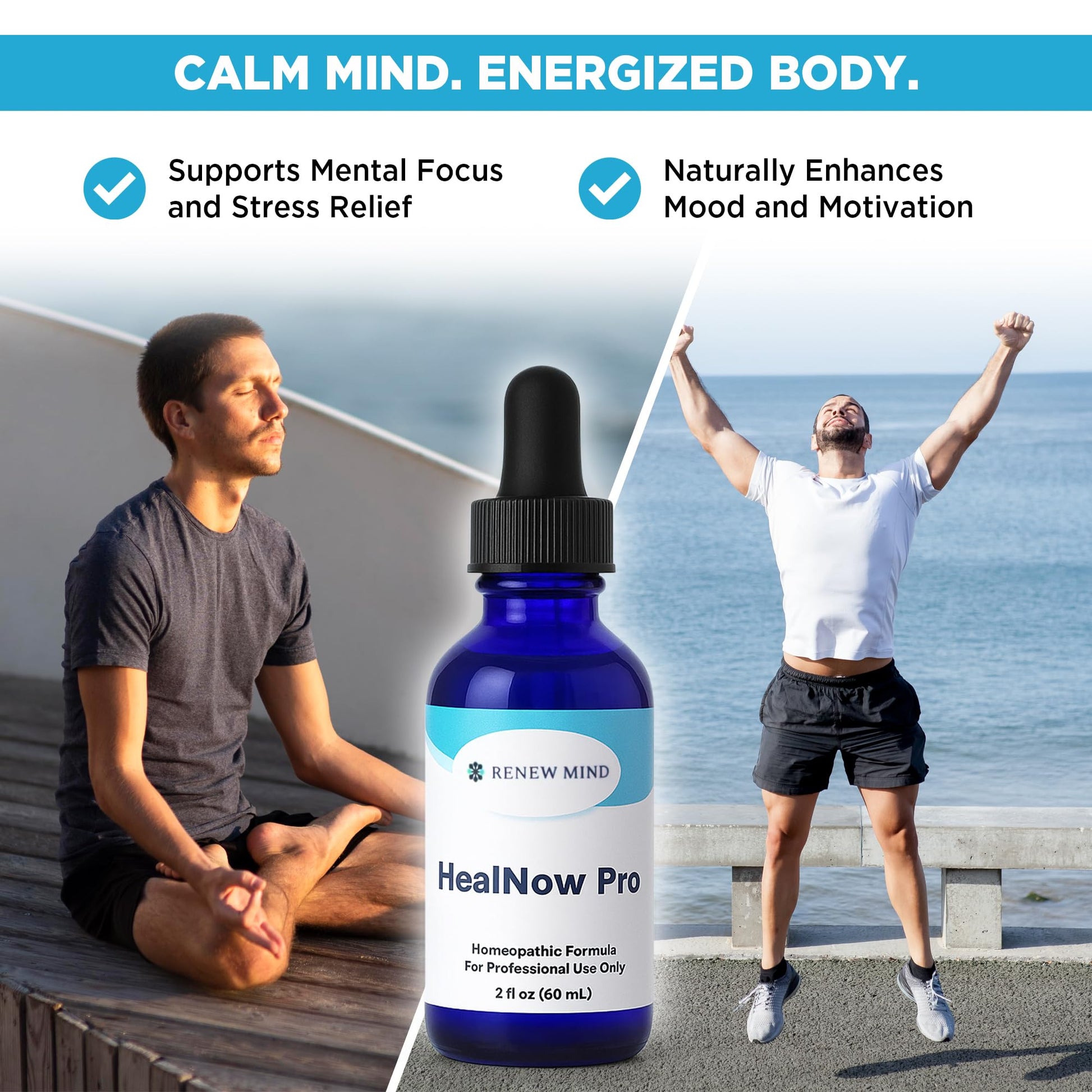 RENEW MIND HealNow Pro Homeopathic Support for Joint Pain, Muscle Aches, Arthritis Pain, and Muscle or Joint Stiffness Professional Grade Formula Promotes Comfort, Mobility & Energy - 2 fl oz RENEW MIND buy supplements canada