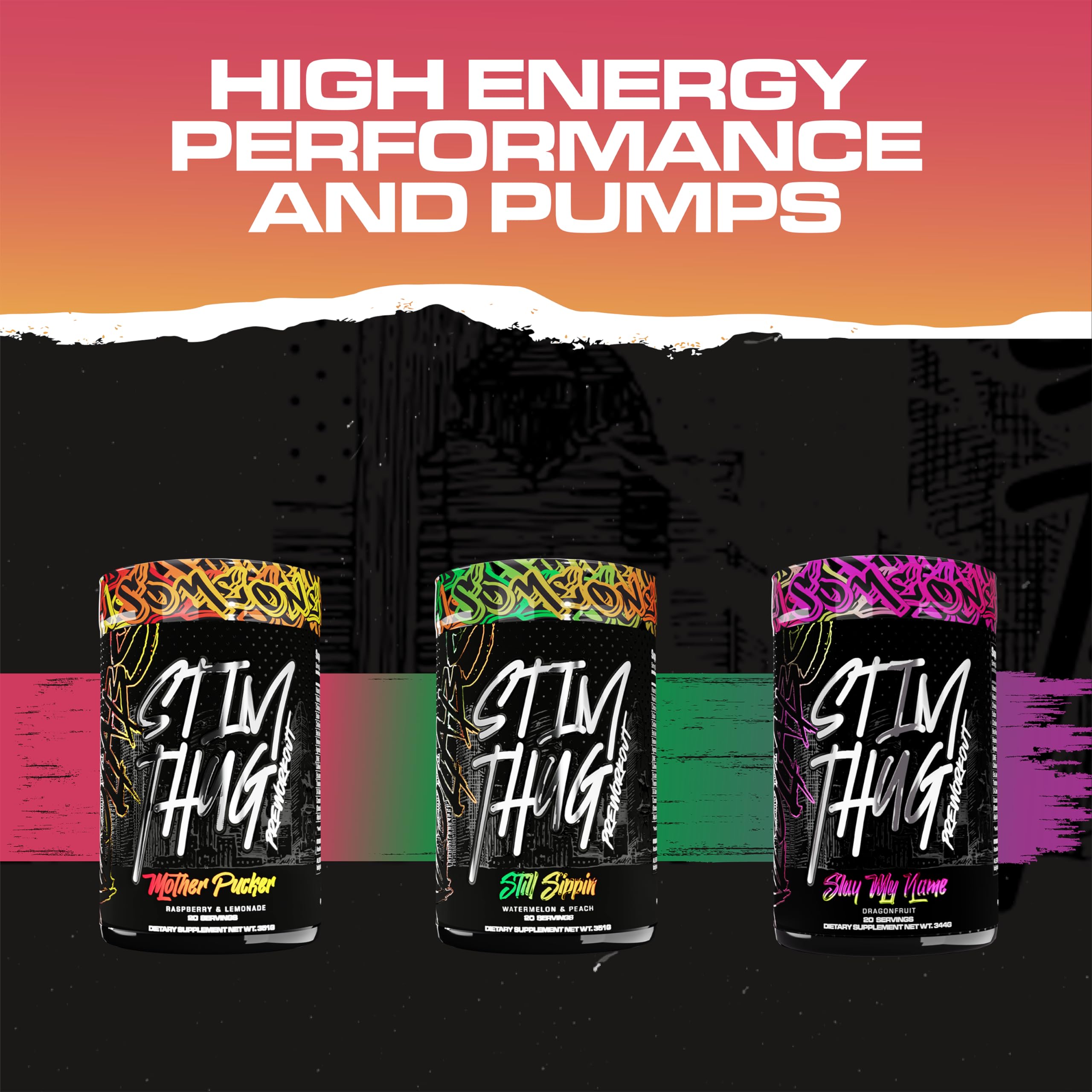 KILO LABS Pre Workout Powder | Stim Thug Preworkout for Men and Women | Hydrating KILO LABS buy supplements canada