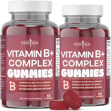 NEW AGE Vitamin B Complex Gummies with Vitamin B3, B6, & B12 – with Biotin, Folic Acid & Vitamin C – Gluten-Free, Vegan NEW AGE buy supplements canada