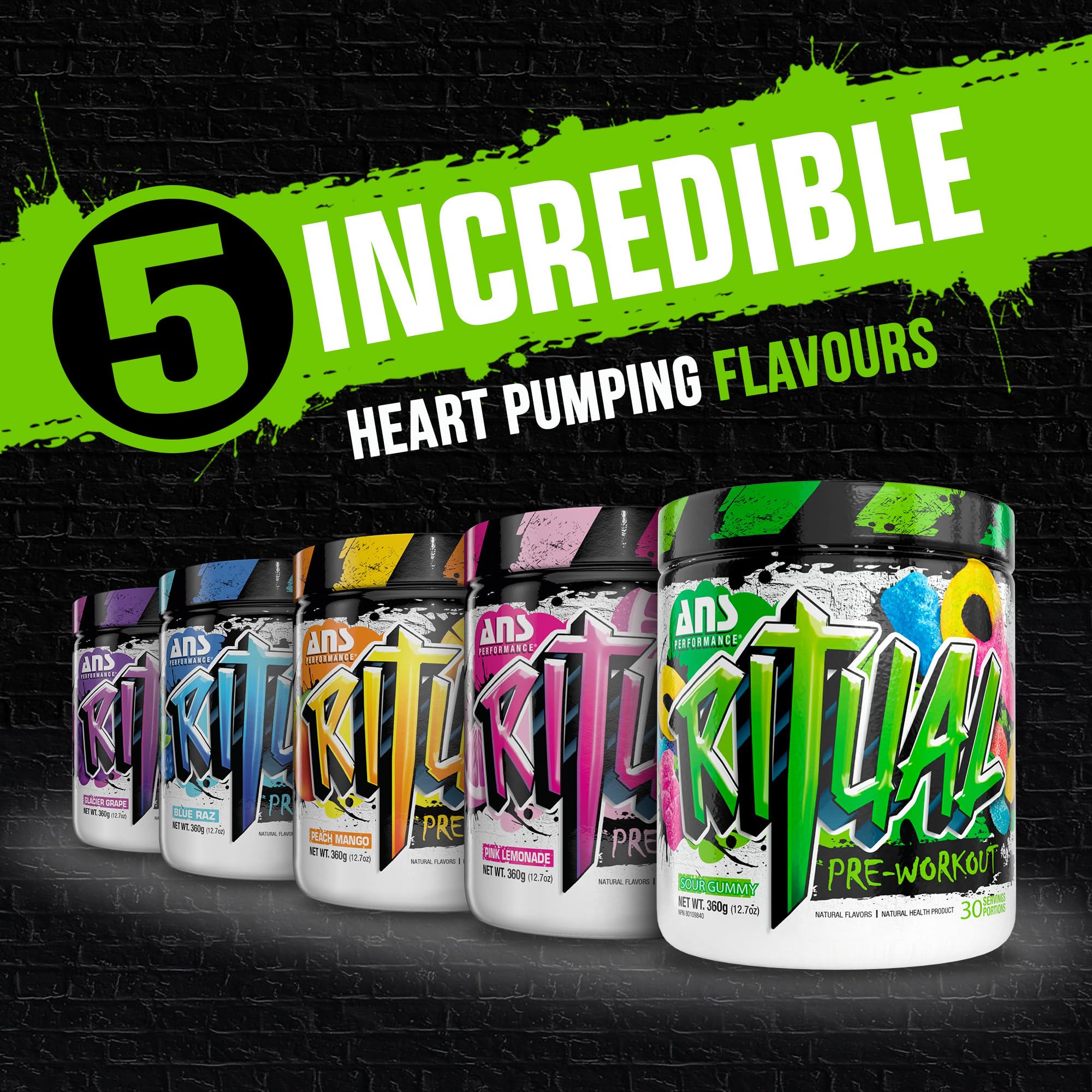 ANS Performance Ritual Pre Workout (30 Servings, 12.7 oz) - Complete Preworkout Formula ANS Performance buy supplements canada