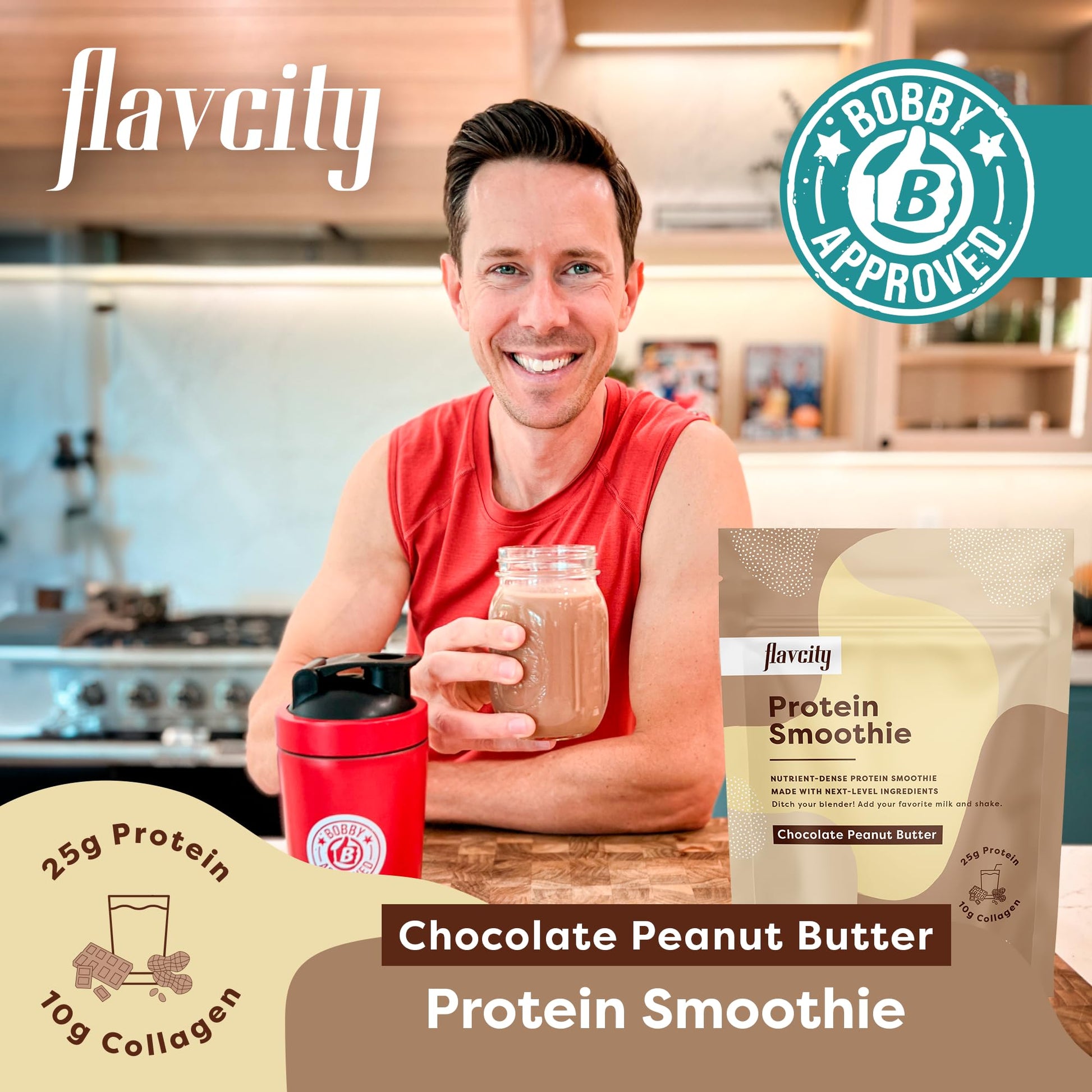 FlavCity Protein Powder Smoothie, Chocolate Peanut Butter - 100% Grass-Fed Whey Pro FlavCity buy supplements canada