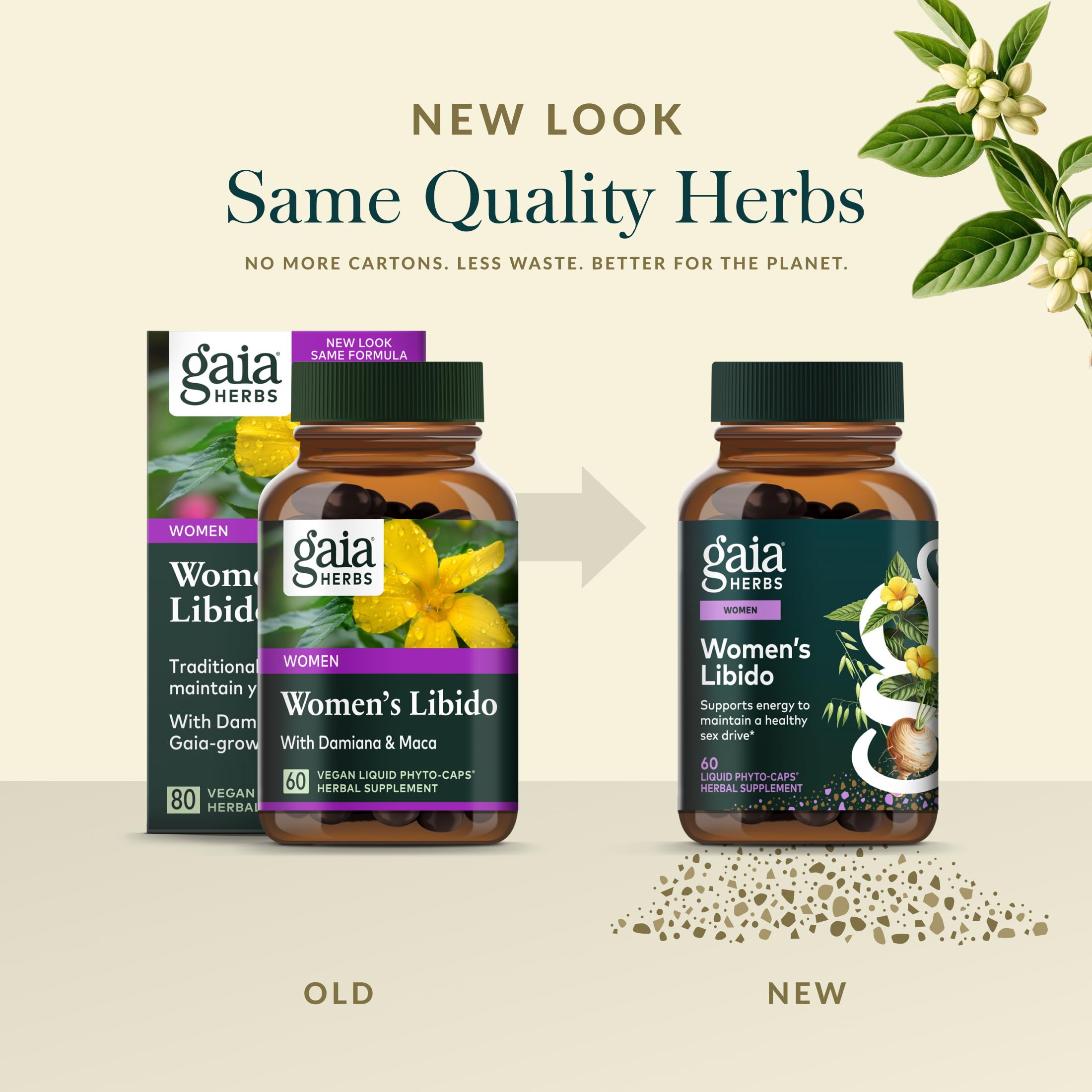 Gaia Herbs Womens Libido - Supports Energy to Maintain Healthy Libido* - with Tribulus & Horny Goat Weed - 60 Vegan Liquid Phyto-Caps (60 Servings) Gaia Herbs buy supplements canada