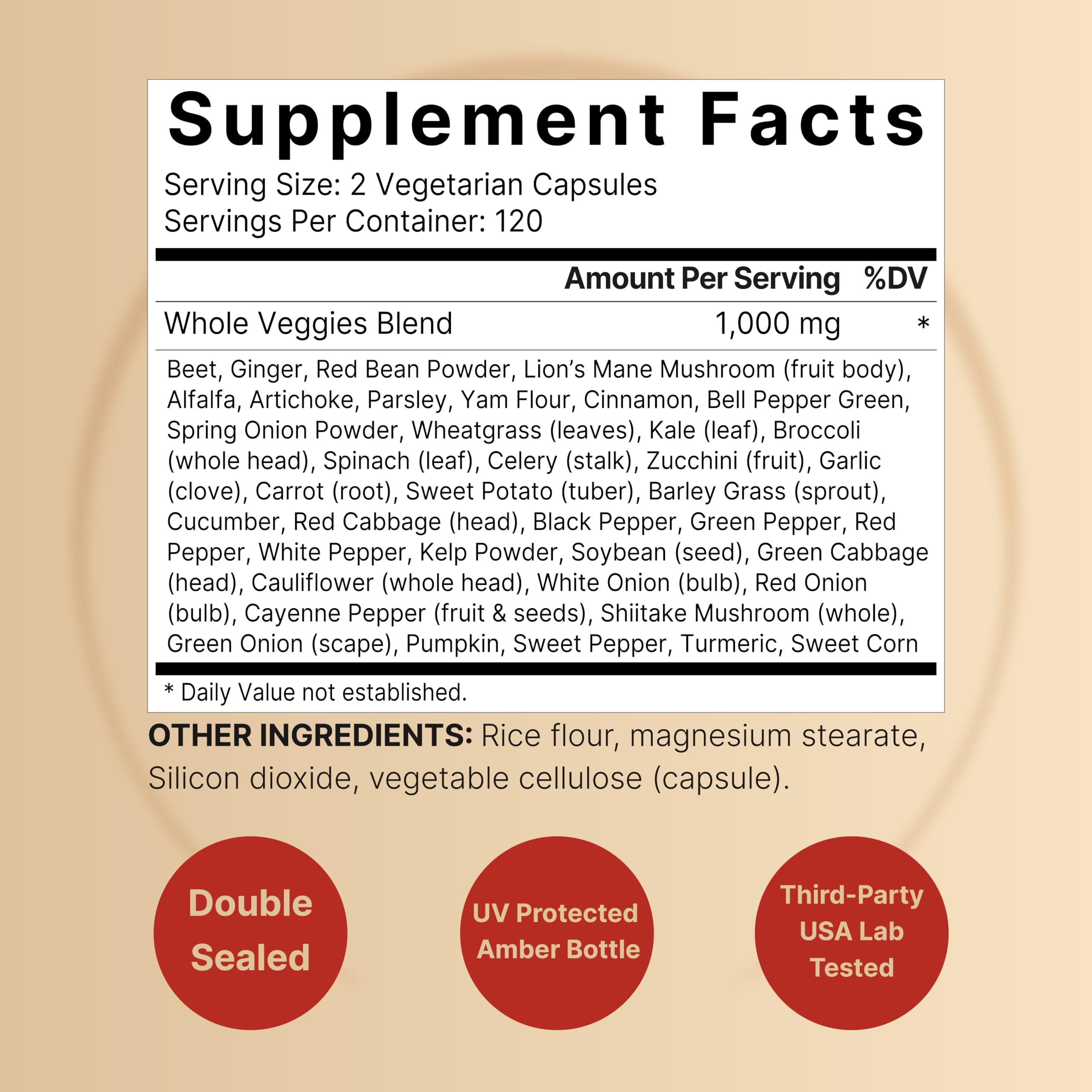 Fruit and Veggies Supplement – 480 Total Vegetarian Capsules | Balance of Natural 40 Whole Fruits & Veggies Blend | Fresh Superfood Formula with Vitamins and Minerals – Non-GMO NatureBell buy supplements canada