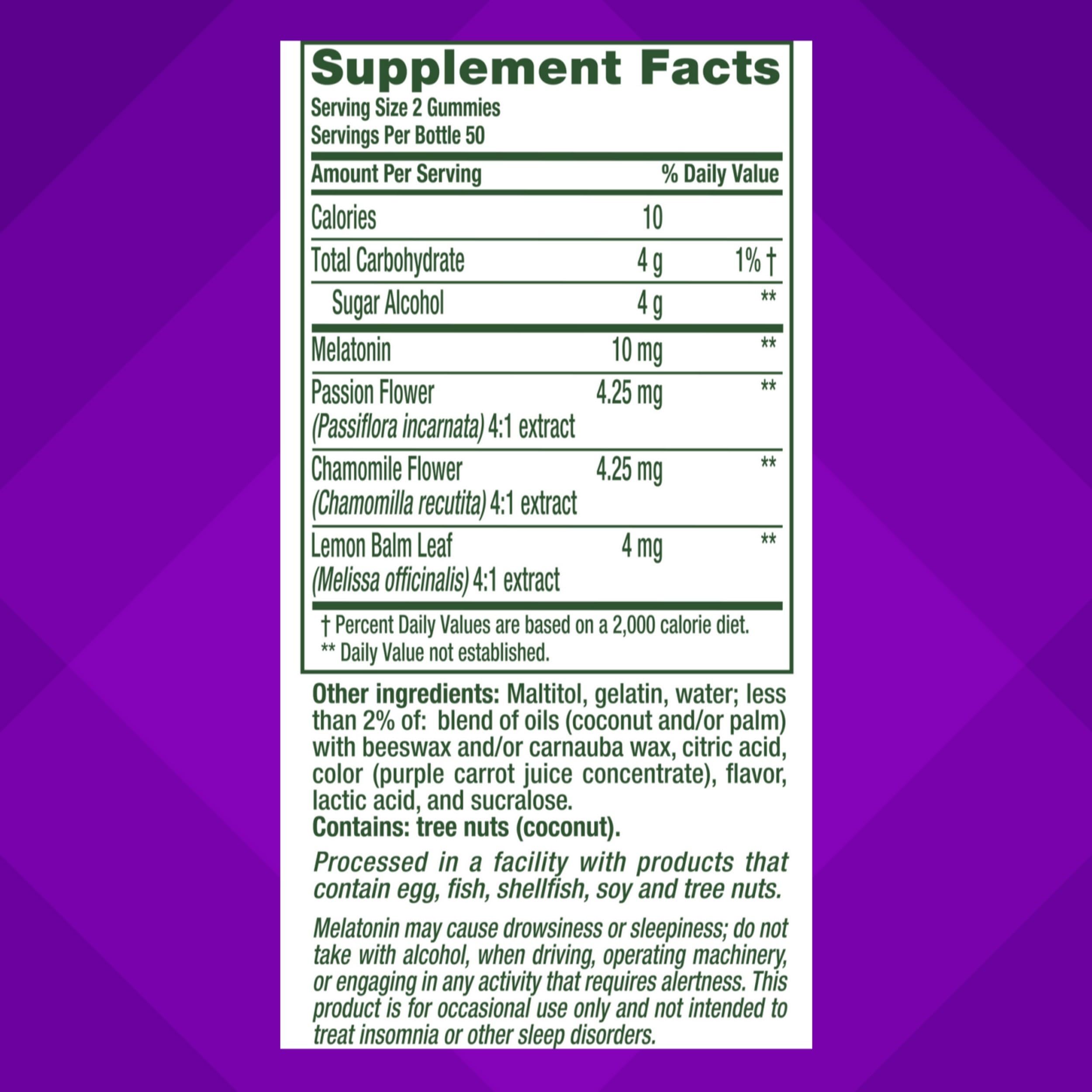 vitafusion Max Strength 10 mg Melatonin Gummies, Strawberry Flavored, Adult Melatonin Gummy Vitamin Supplement, 100 Count, 50 Day Supply Vitafusion buy supplements canada