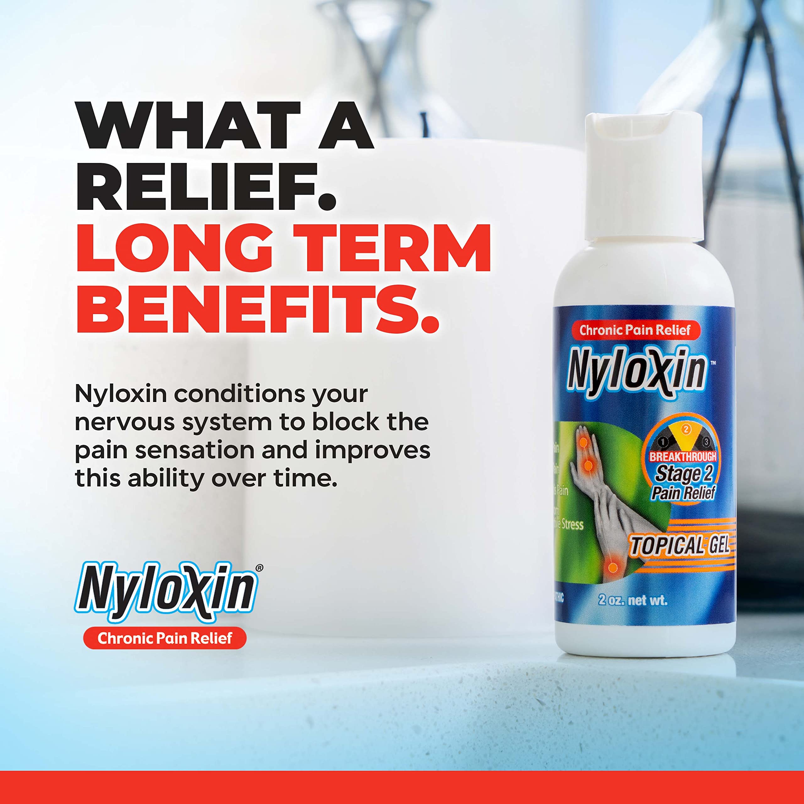 Nyloxin Easy Squeeze Bottle Arthritis Pain Relief Gel, Back Pain Relief, Neuropathy Pain Relief, Nerve Pain Relief, Knee Pain Relief, Foot Pain Relief, Muscle Pain Relief, Joint Pain Relief (2 oz) Nyloxin buy supplements canada