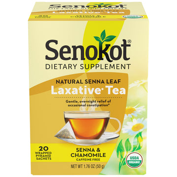 Senokot Dietary Supplement, Natural and Organic Senna Leaf, Laxative Tea for Occasional Senokot buy supplements canada