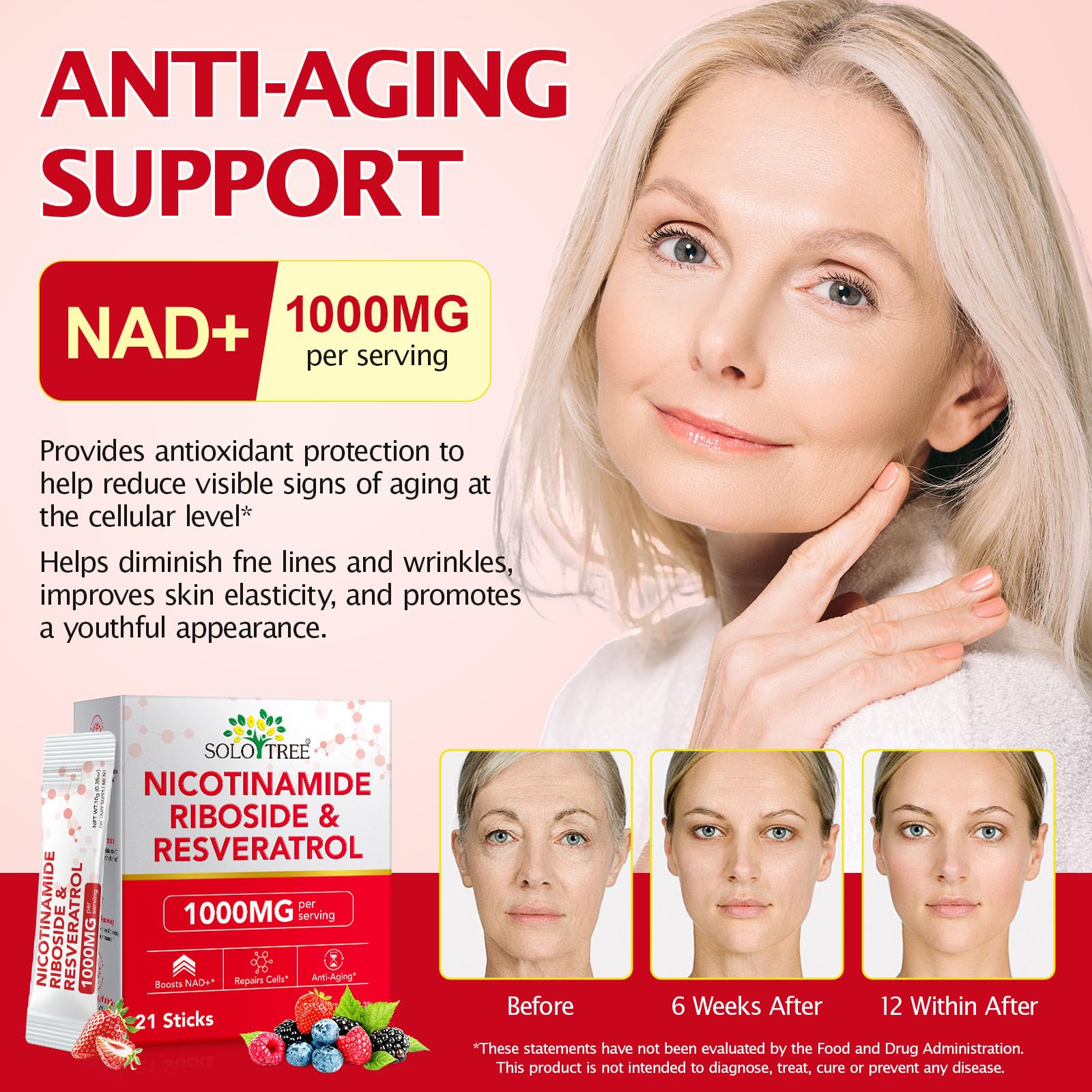 bnHUlMXw NAD Liquid Supplement,1000mg Premium Nicotinamide Riboside & Resveratrol,NAD+ Berry Flavor Drink Mix for Skin Aging Support,Boosts Cellular Energy – NAD Supplements for Men & Women,30 Packs bnHUlMXw buy supplements canada