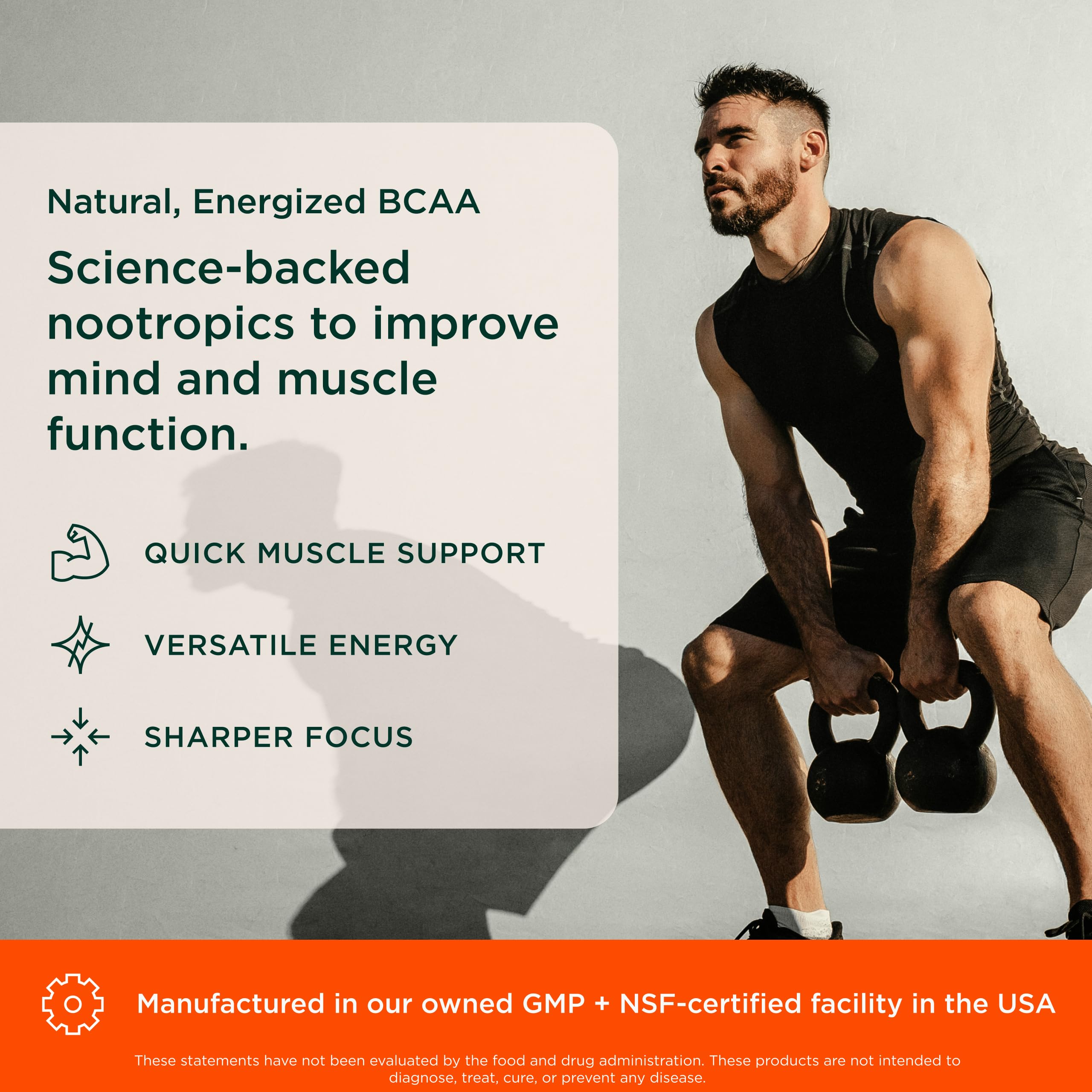 Genius BCAA Powder - 5g Vegan BCAAs L-Glutamine, Cognizin & Rhodiola Muscle Recovery Energy Support 100mg Caffeine Pre, Intra, Post-Workout Nootropic Supplement for Focus & Performance - Grape Limeade The Genius Brand buy supplements canada