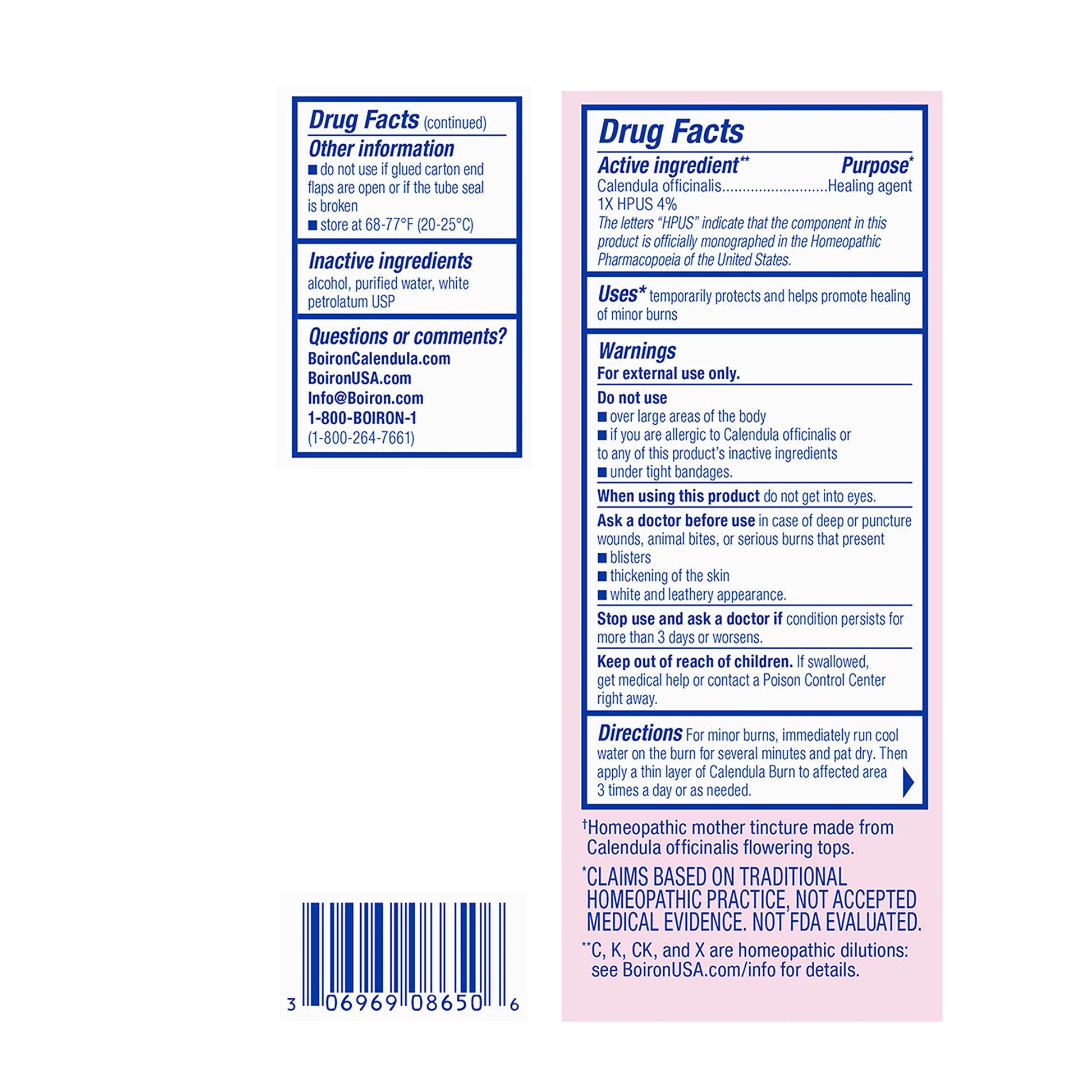 Boiron Calendula Burn Ointment for Relief from Minor Burns from Cooking, Friction, or Sunburns - 1 oz Boiron buy supplements canada