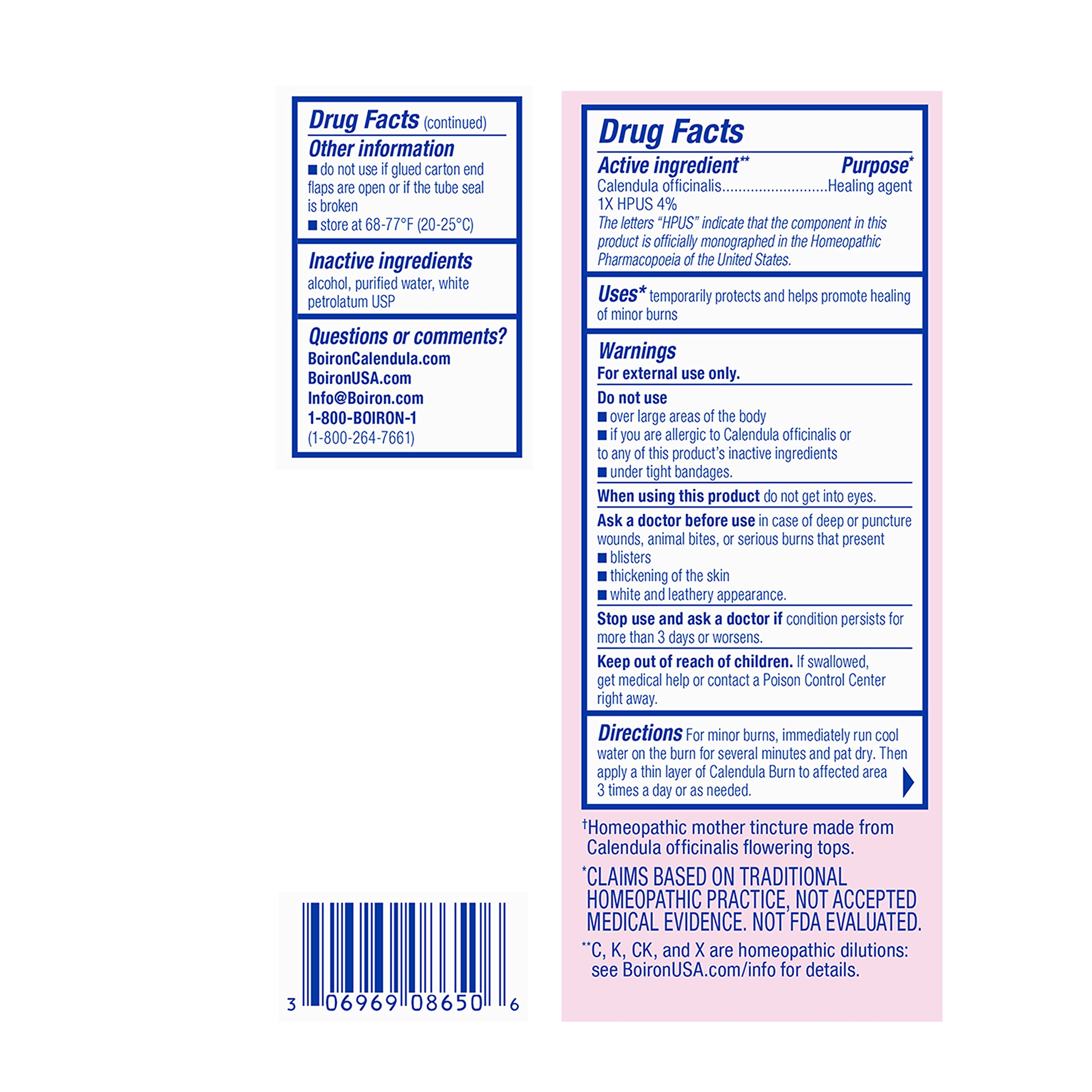Boiron Calendula Burn Ointment for Relief from Minor Burns from Cooking, Friction, or Sunburns - 1 oz Boiron buy supplements canada