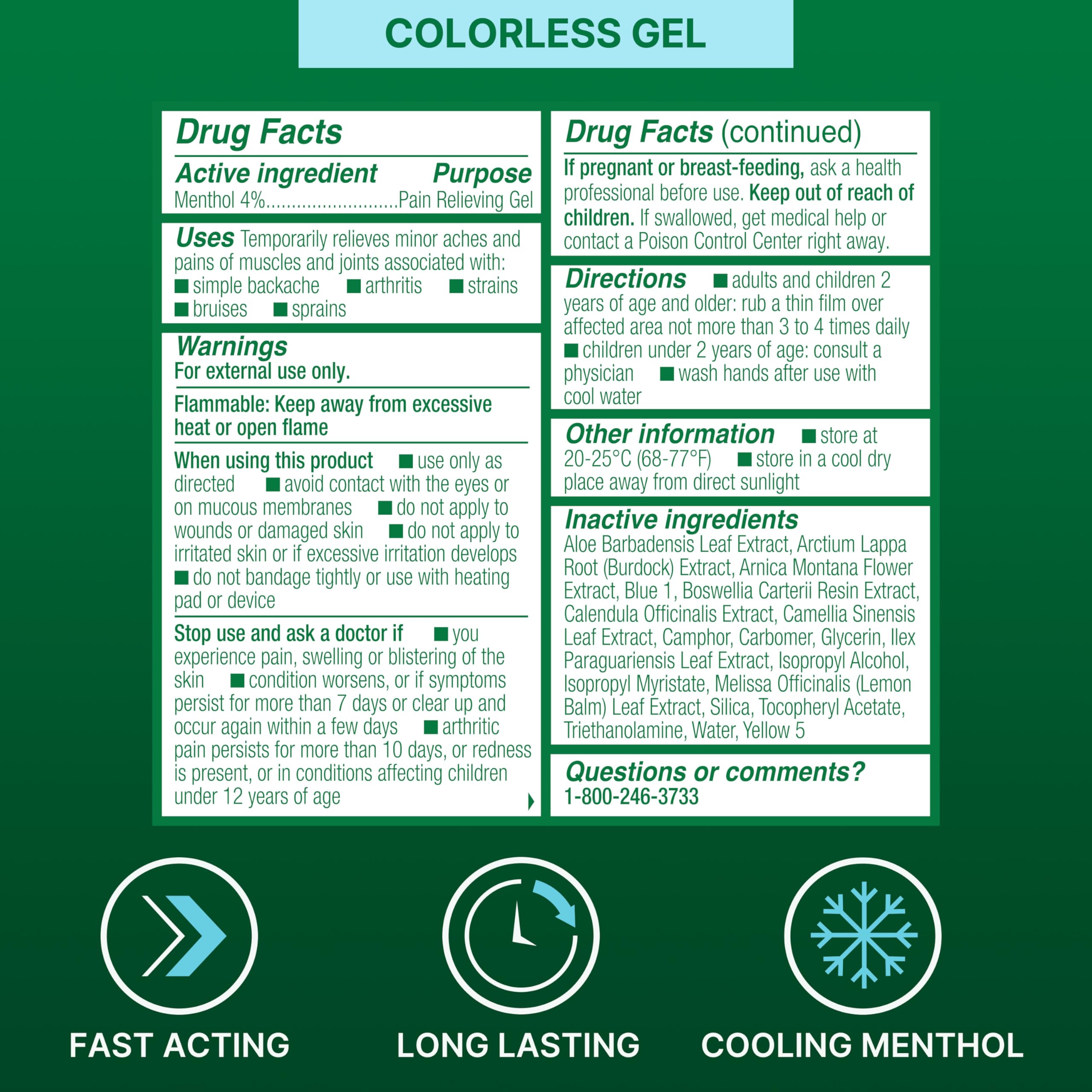 Biofreeze Roll-On Pain-Relieving Gel 3 FL OZ, Colorless Topical Pain Reliever For Muscles And Joints From Arthritis, Backache, Strains, Bruises, & Sprains Biofreeze buy supplements canada