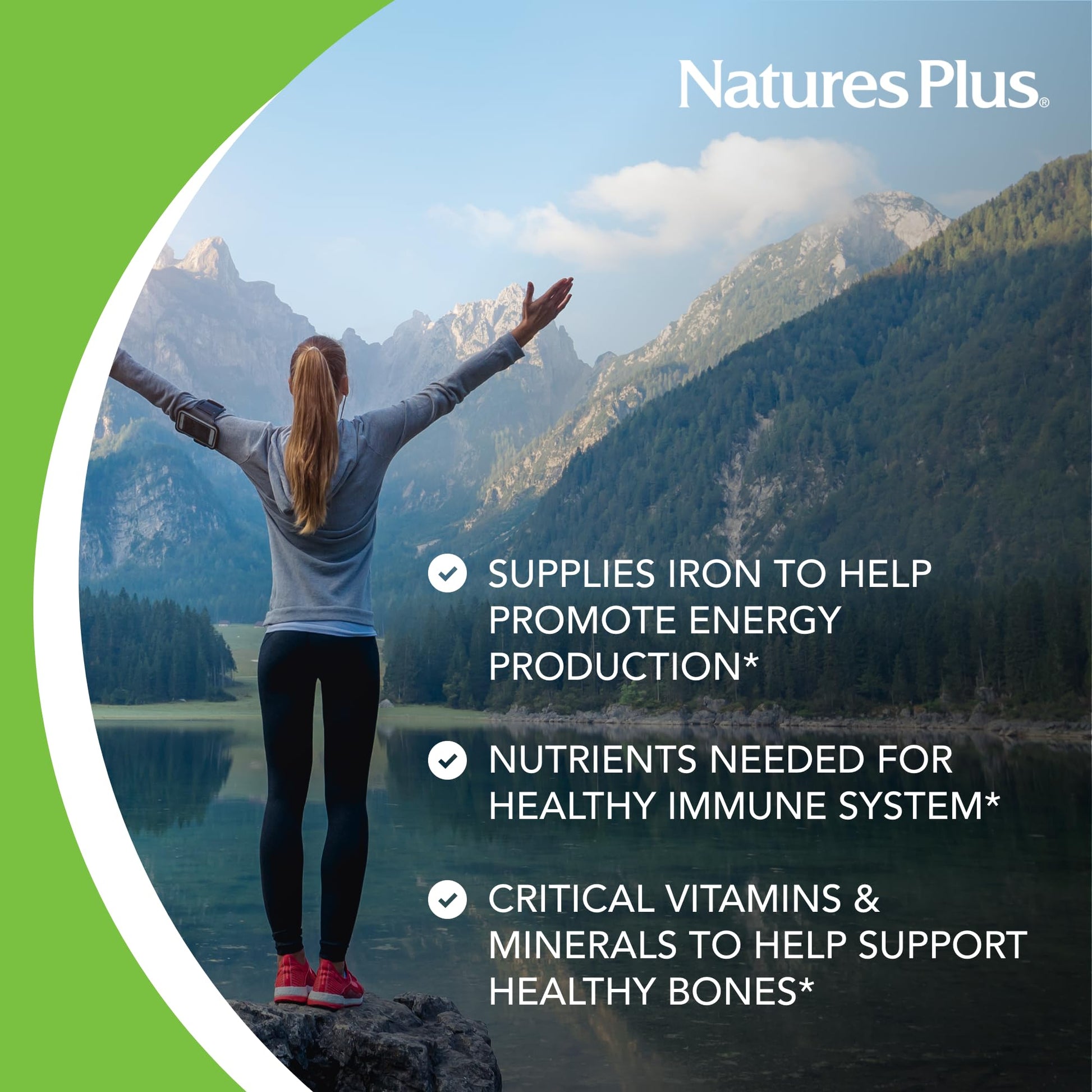 NaturesPlus Source of Life Women - 60 Tablets - Multivitamin & Mineral Supplement - with Iron, Calcium, Folate & Lutein - Gluten Free, Vegetarian - 30 Servings NaturesPlus buy supplements canada