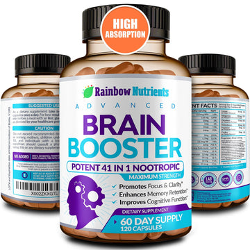 40-in-1 Brain Booster Supplements for Memory, Focus, Clarity, Energy, Performance Rainbow Nutrients, LLC buy supplements canada