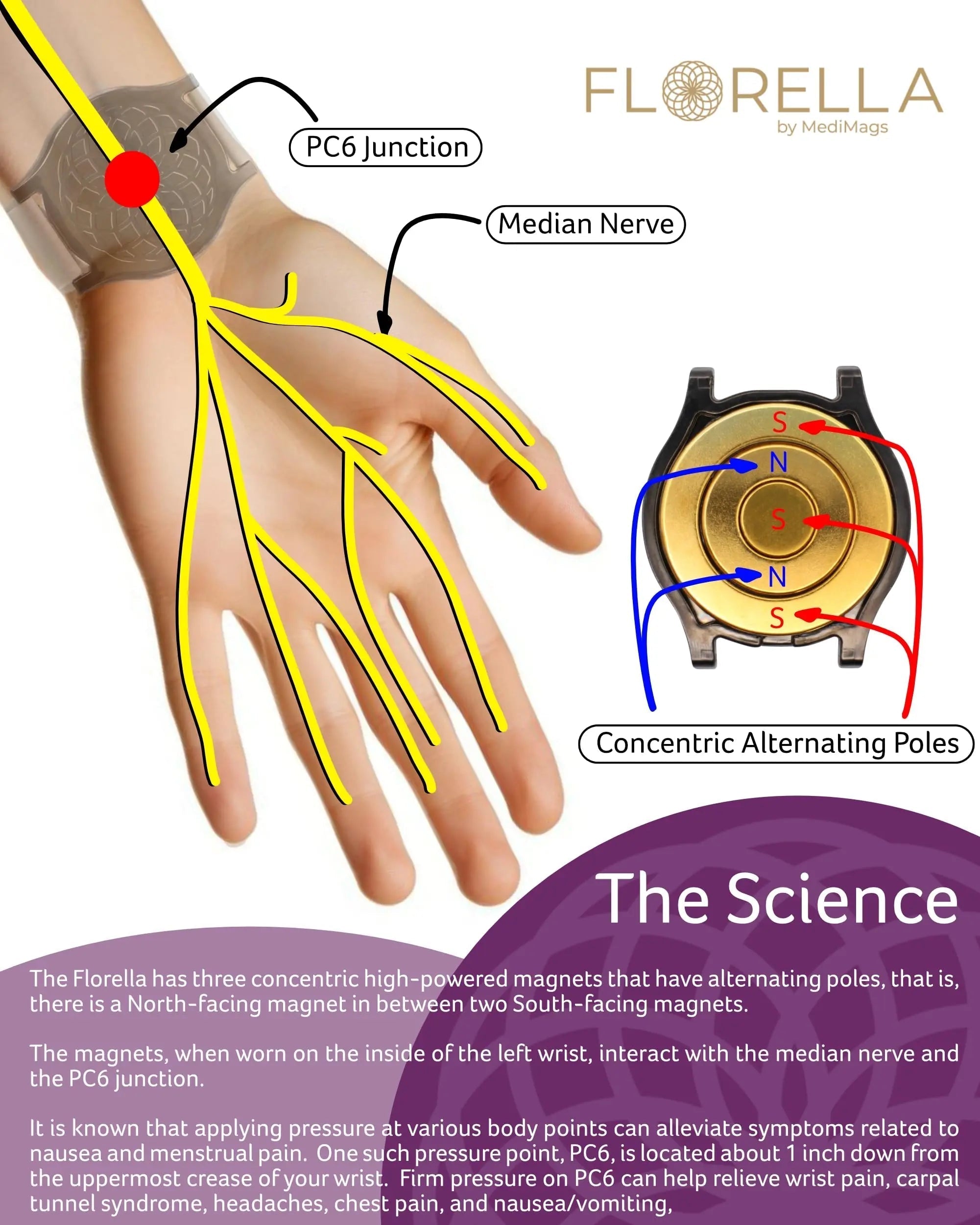 MediMags Period Pain Relief Device - Clinically Proven, All Natural Relief for A Life On The Go - The Florella Therapeutic Device Helps Alleviate The Pain from Menstrual Cramps. Florella buy supplements canada