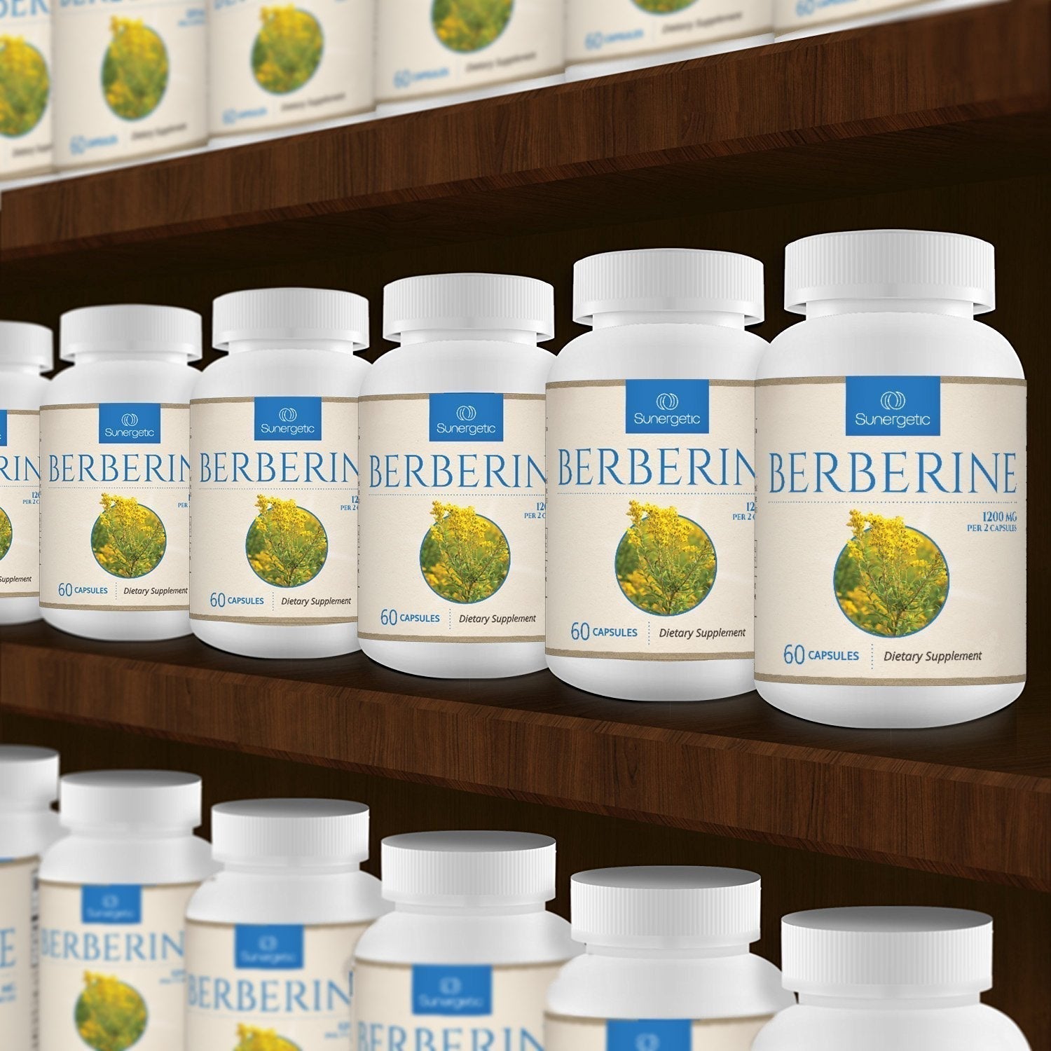 Premium Berberine Supplement - 1200mg of Berberine Per Serving - Berberine HCL Sunergetic buy supplements canada
