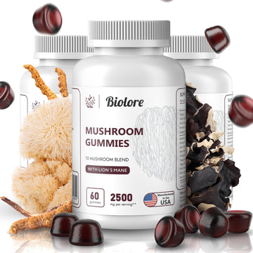 Biolore Mushroom Complex Gummies: 10 Powerful Mushrooms with Chaga, Lions Mane Biolore buy supplements canada