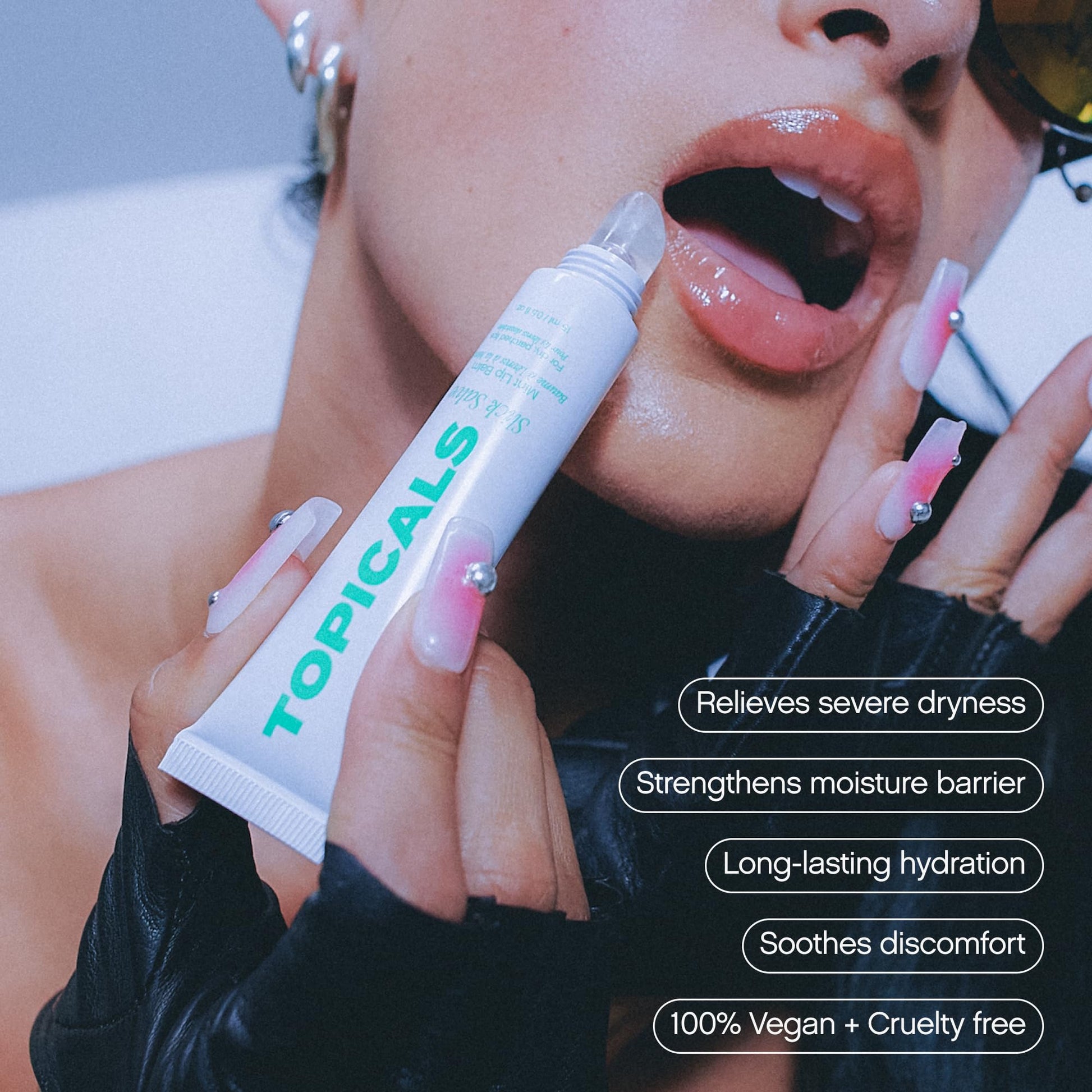 Topicals Slick Salve Mint Glossy Lip Balm | Soothes Discomfort, Strengthens Barrier and Provides Lasting Hydration & Relief | Vegan, Paraben-Free Topicals buy supplements canada