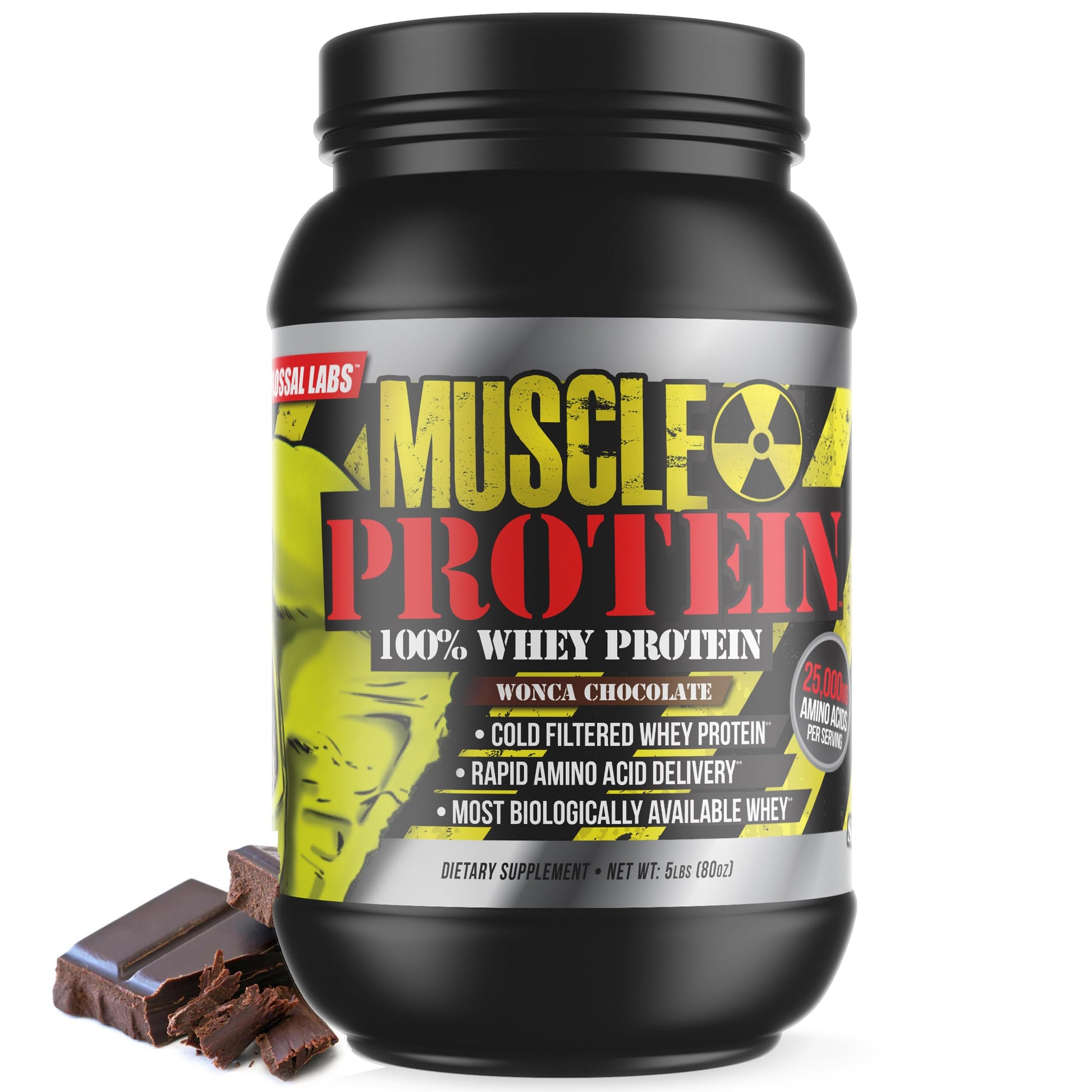 COLOSSAL LABS Whey Protein Powder [15 lbs/Pack of 1]– Chocolate Protein, Cold Filtered COLOSSAL LABS buy supplements canada