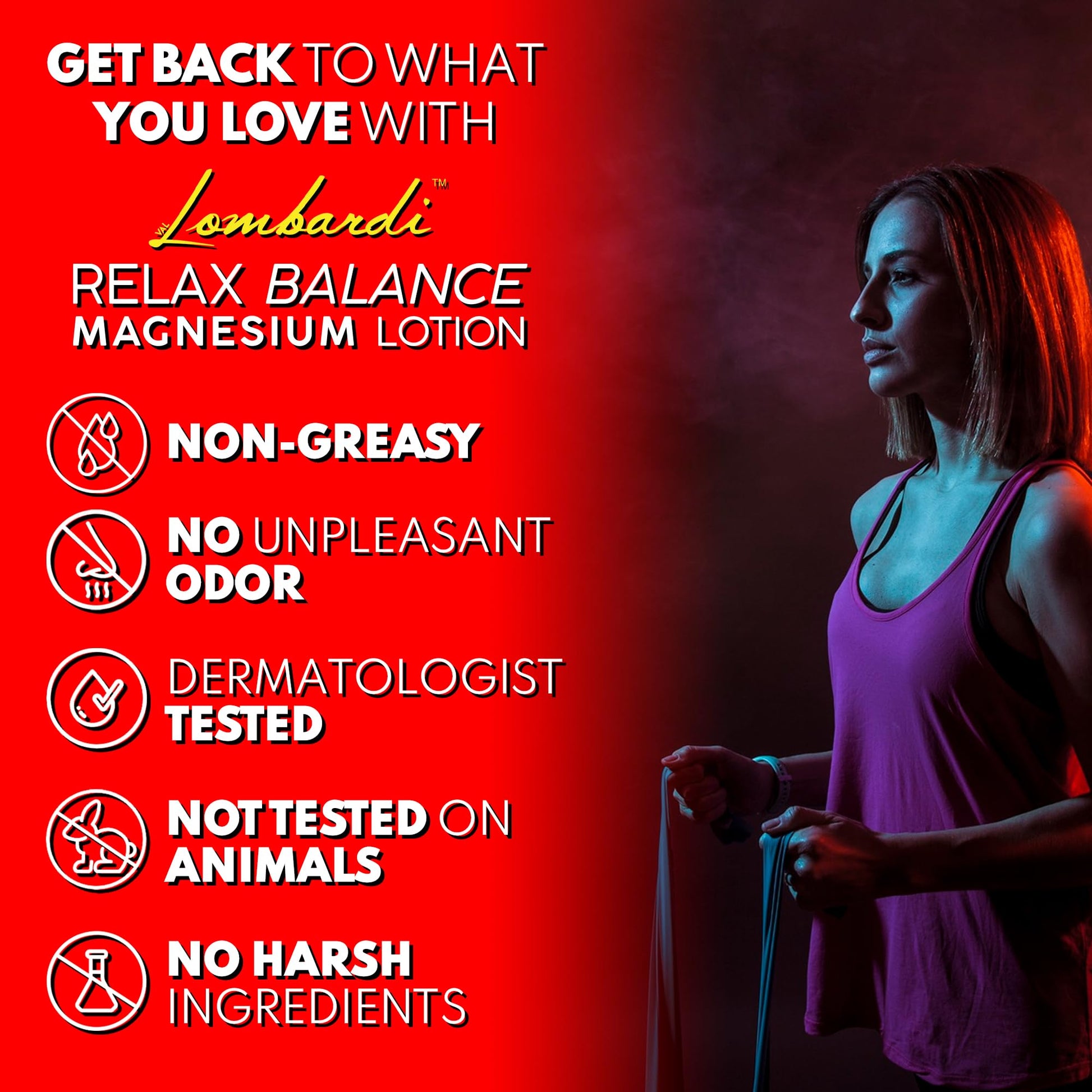 VAL Lombardi Relax Balance Magnesium Lotion | Arnica, Camphor & Menthol | Fast Relief for Joints, Muscles, Back, Shoulders, Feet | Non-Greasy | 5oz VAL buy supplements canada