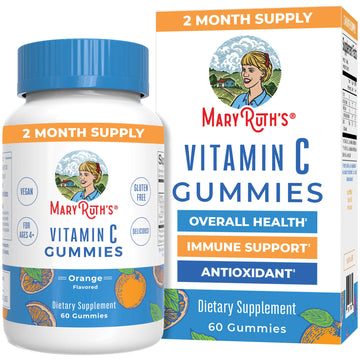 MaryRuth Organics Vegan Vitamin C Gummies | 2 Month Supply | Immune Support Supplement for Adults & Kids | Chewable Vitamin C Gummy Vitamins | Non-GMO | Pectin Based | 60 Count MARYRUTH'S buy supplements canada