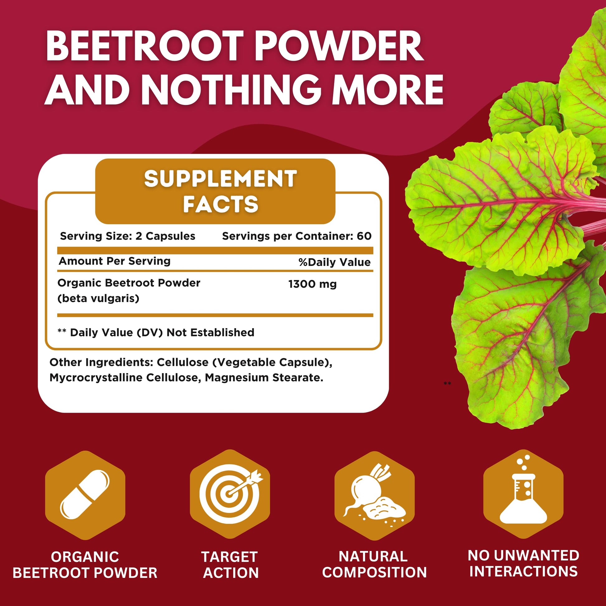 healblend Organic Nitric Oxide Beet Root Capsules 1300mg - Support Immune System healblend buy supplements canada