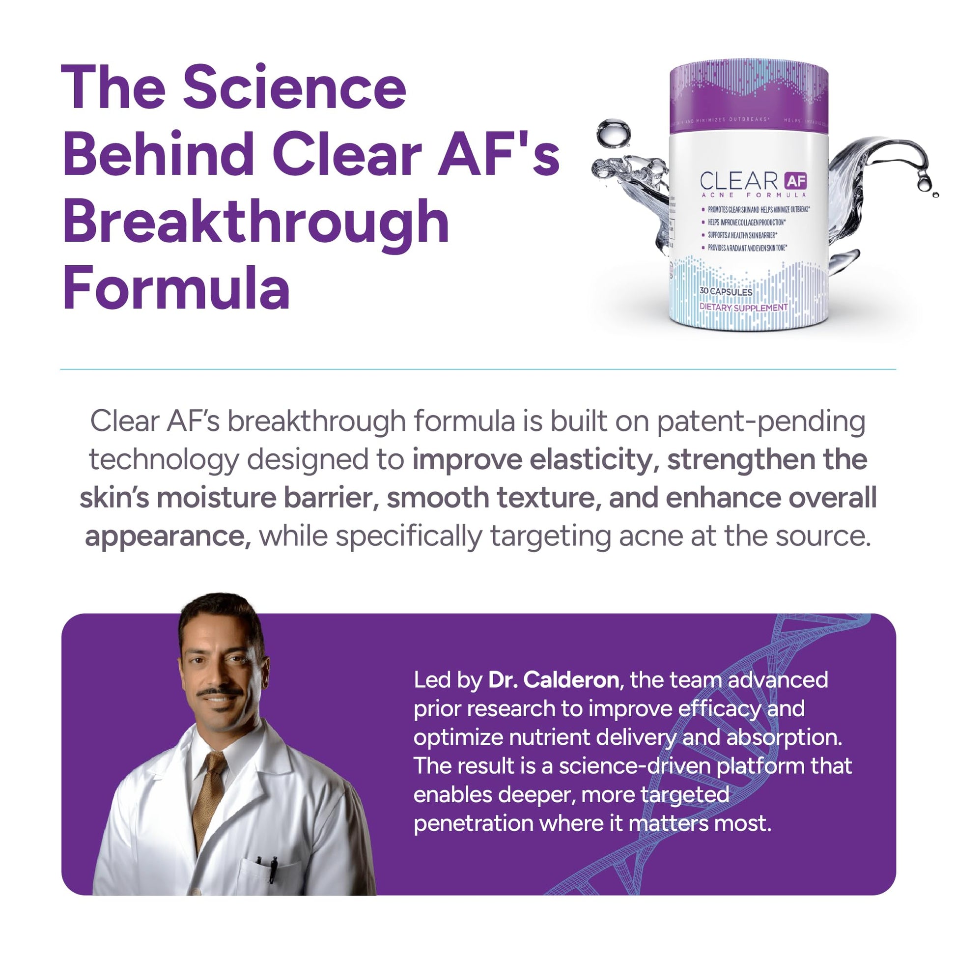 Clear AF Clear Skin Supplement | Skin Barrier Hydration & Clear Complexion Support with Vegan Ceramides, Zinc, Vitamin D3, B6, Riboflavin & Thiamine | Vegan Capsules | 30-Day Supply Clear AF buy supplements canada