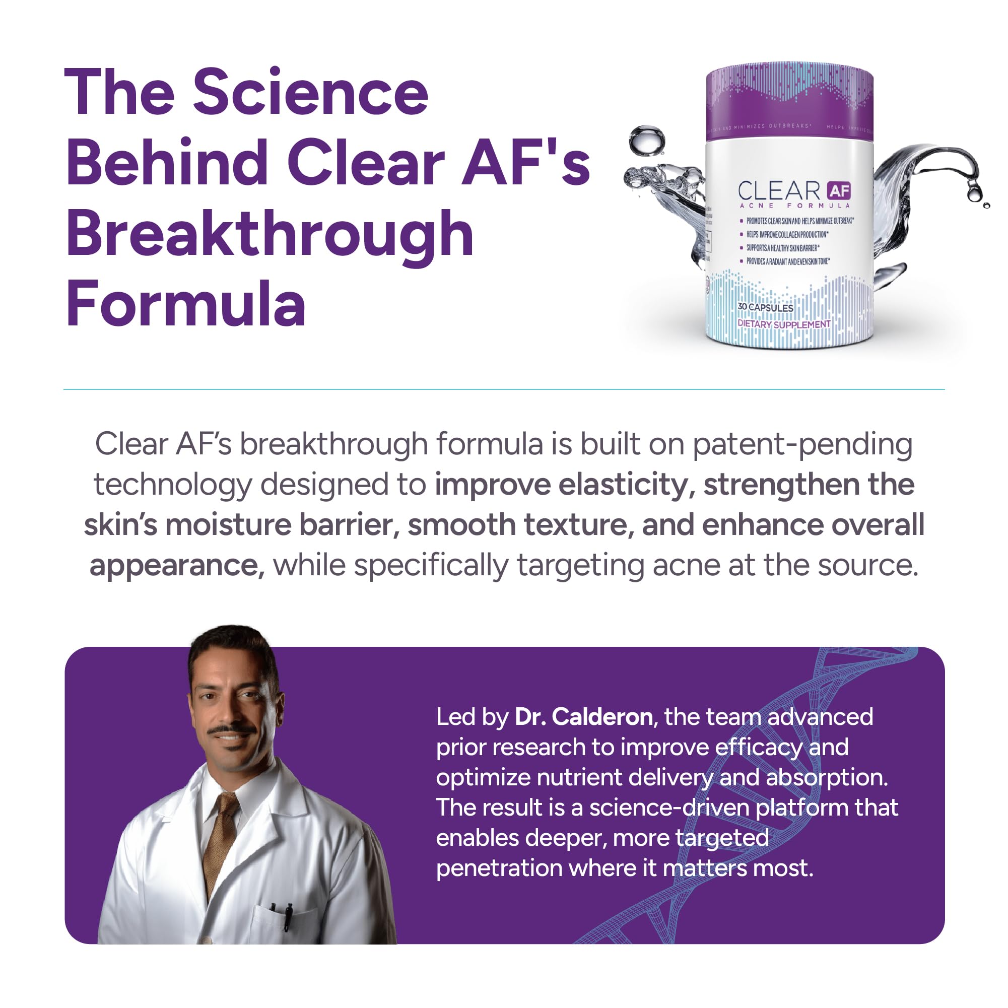 Clear AF Clear Skin Supplement | Skin Barrier Hydration & Clear Complexion Support with Vegan Ceramides, Zinc, Vitamin D3, B6, Riboflavin & Thiamine | Vegan Capsules | 30-Day Supply Clear AF buy supplements canada