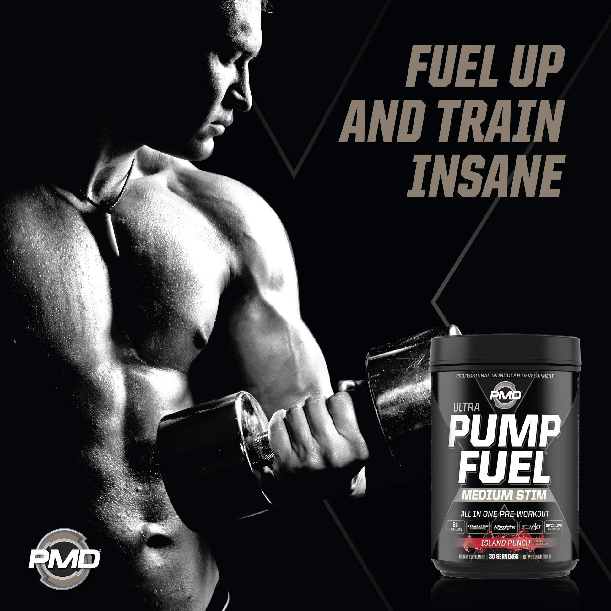 PMD Sports Ultra Pump Fuel - Pre Workout - Island Punch (30 Servings) Sports Omega PMD buy supplements canada