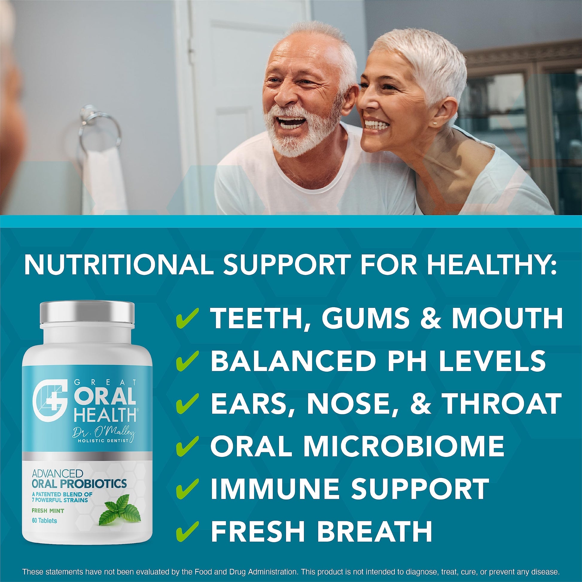 Oral Probiotics for Mouth Bad Breath Treatment for Adults: Dentist Formulated Advanced Great Oral Health buy supplements canada