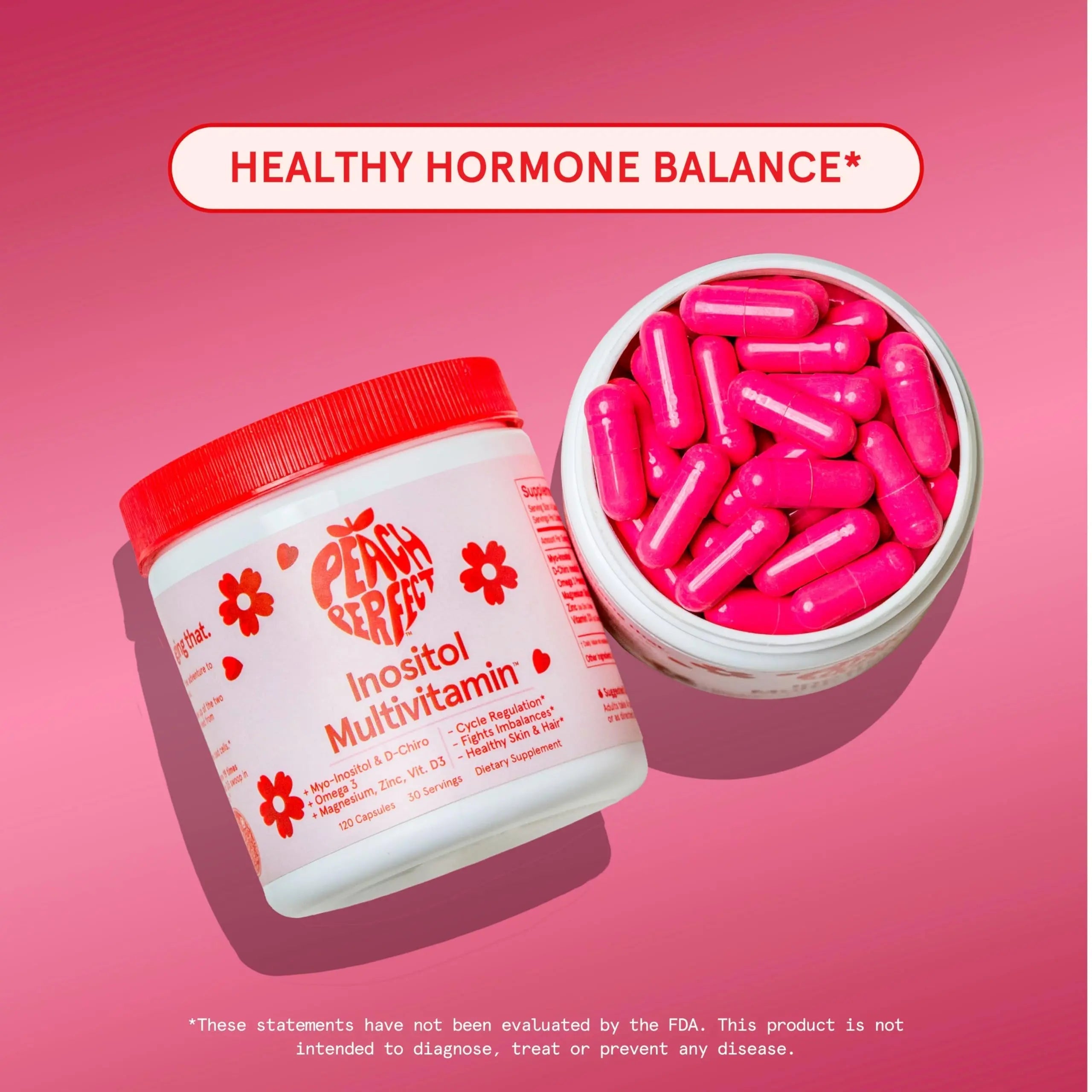 Peach Perfect Inositol Multivitamin – Myo-Inositol & D-Chiro 40:1 Blend, Omega-3, Vitamin D3, Magnesium, Zinc Peach Perfect buy supplements canada