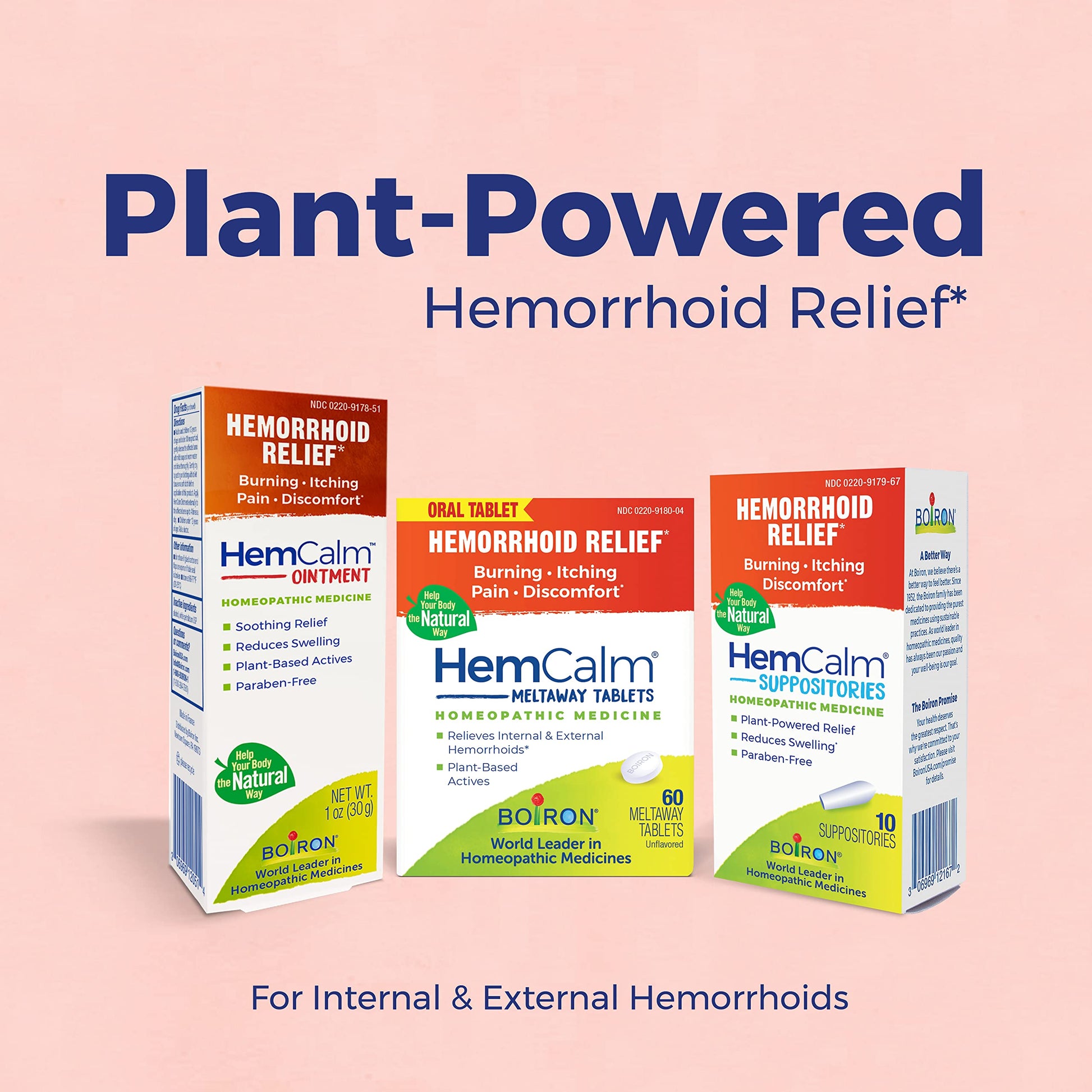 Boiron HemCalm Suppositories for Hemorrhoid Relief of Pain, Itching, Swelling or Discomfort - 10 Count (Pack of 2) Boiron buy supplements canada