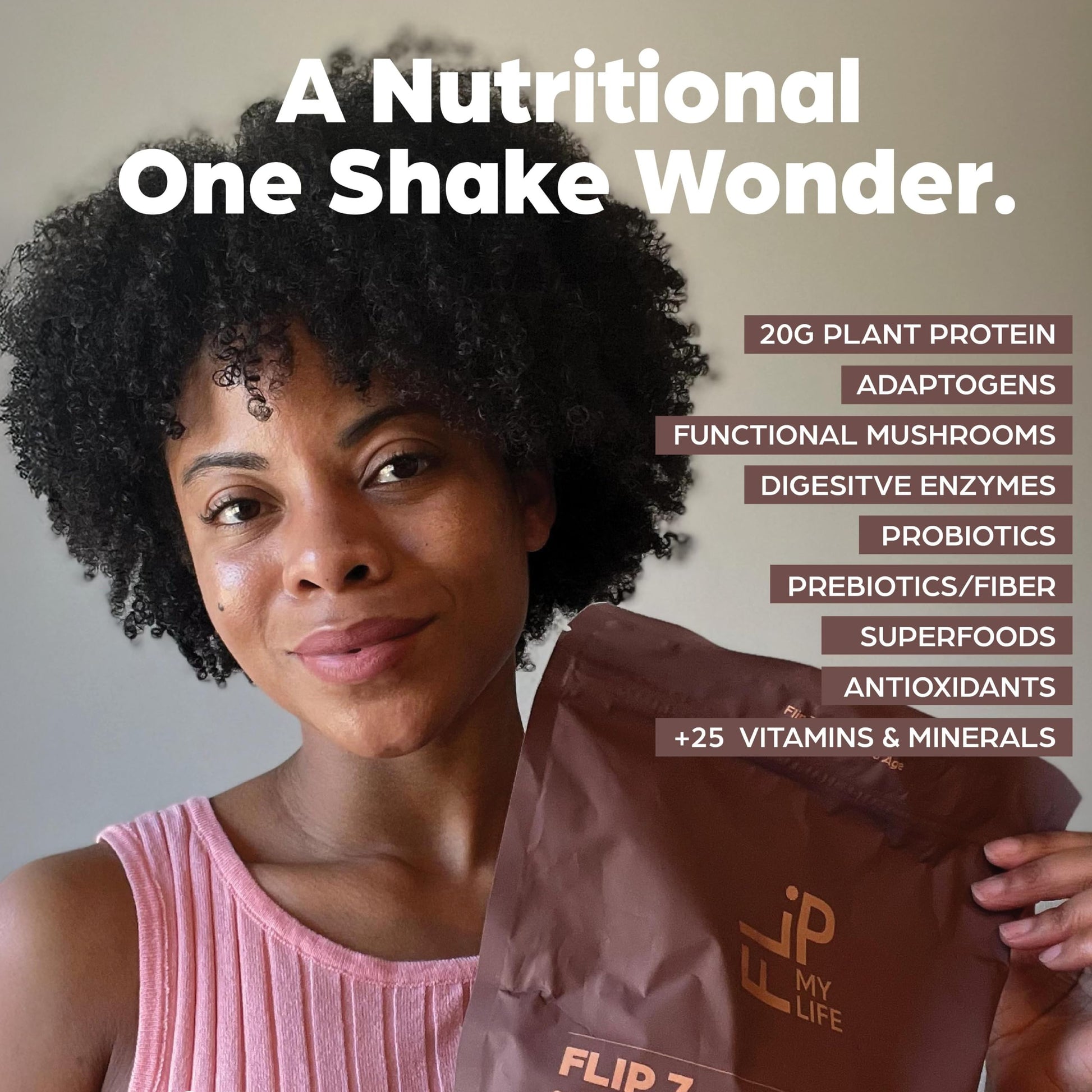 Flip My Life, Flip 7 Natural SuperFood, Plant-Based Protein, Complete Meal Replacement to Support Healthy Gut, 7 Mega Nutrient Rich Blends Flip My Life buy supplements canada
