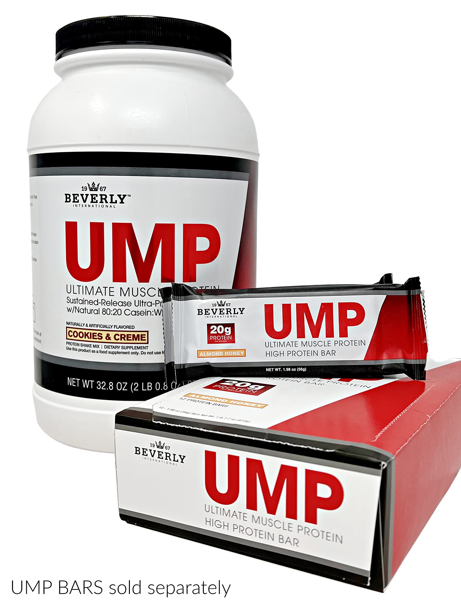 Beverly International UMP Protein Powder, Cookies & Cream. Unique Whey-Casein Ratio Builds Lean Muscle. Easy to Digest. No Bloat. (32.8 oz) 2lb .8 oz Beverly International buy supplements canada