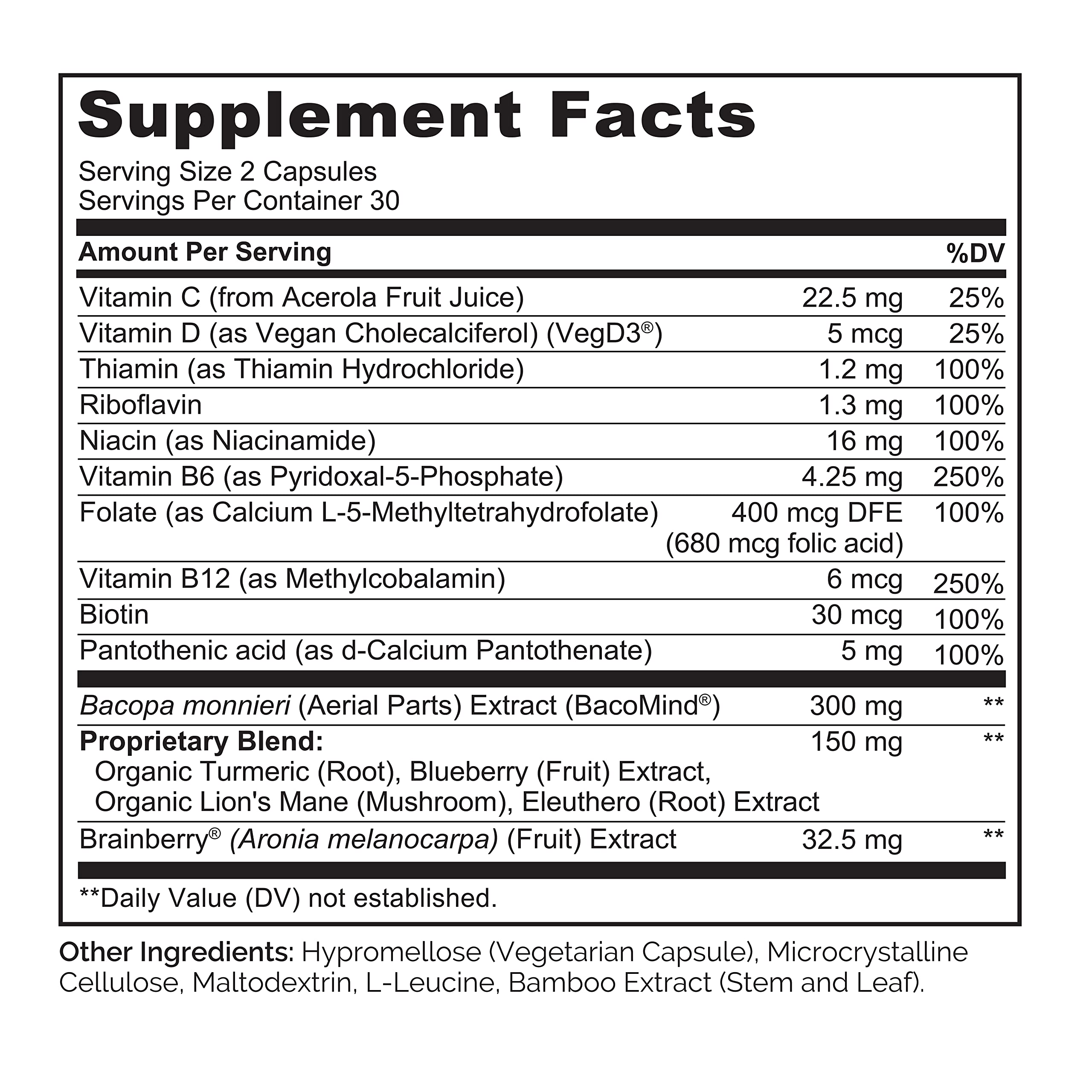 NATURELO Whole Food Brain Supplement - Brain Health Supplements for Memory & Focus Support - Enhance Brain Health Blend Supplement for Adults NATURELO buy supplements canada