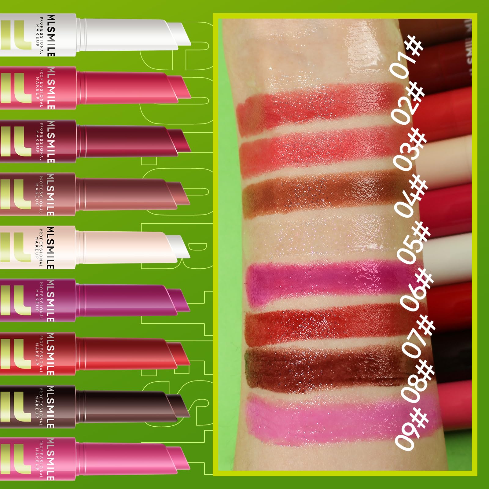 MLSMILE 3 Colors Fat Lip Oil Click Slick,Press Lipstick Set,Moisturizing Lip Balm,High Pigment Glow Lip Oil,Long-lasting,Pigmented Vegan,Lightweight and Glossy Lip Plumper with Coconut Oil-Set A MLSMILE buy supplements canada