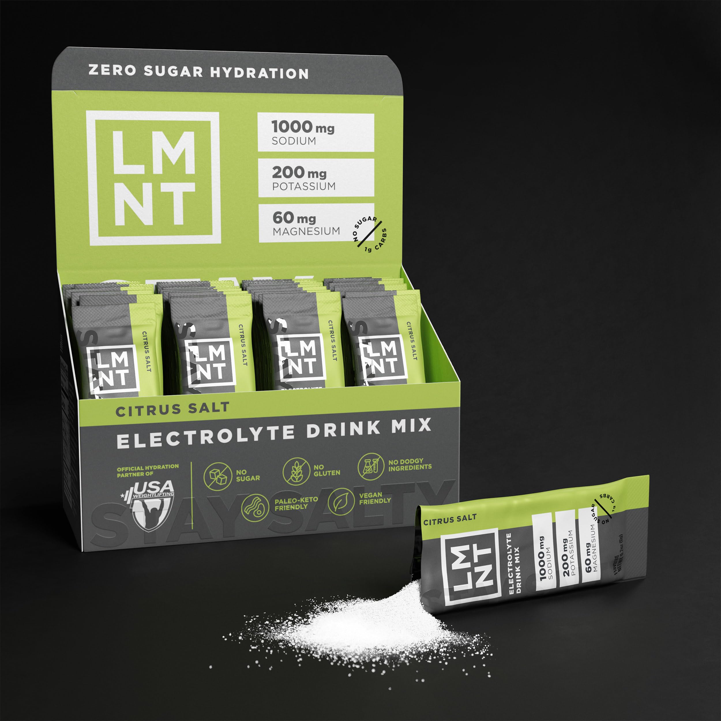 LMNT Zero Sugar Electrolytes - Citrus Salt | Drink Mix | 30-Count Drink LMNT buy supplements canada