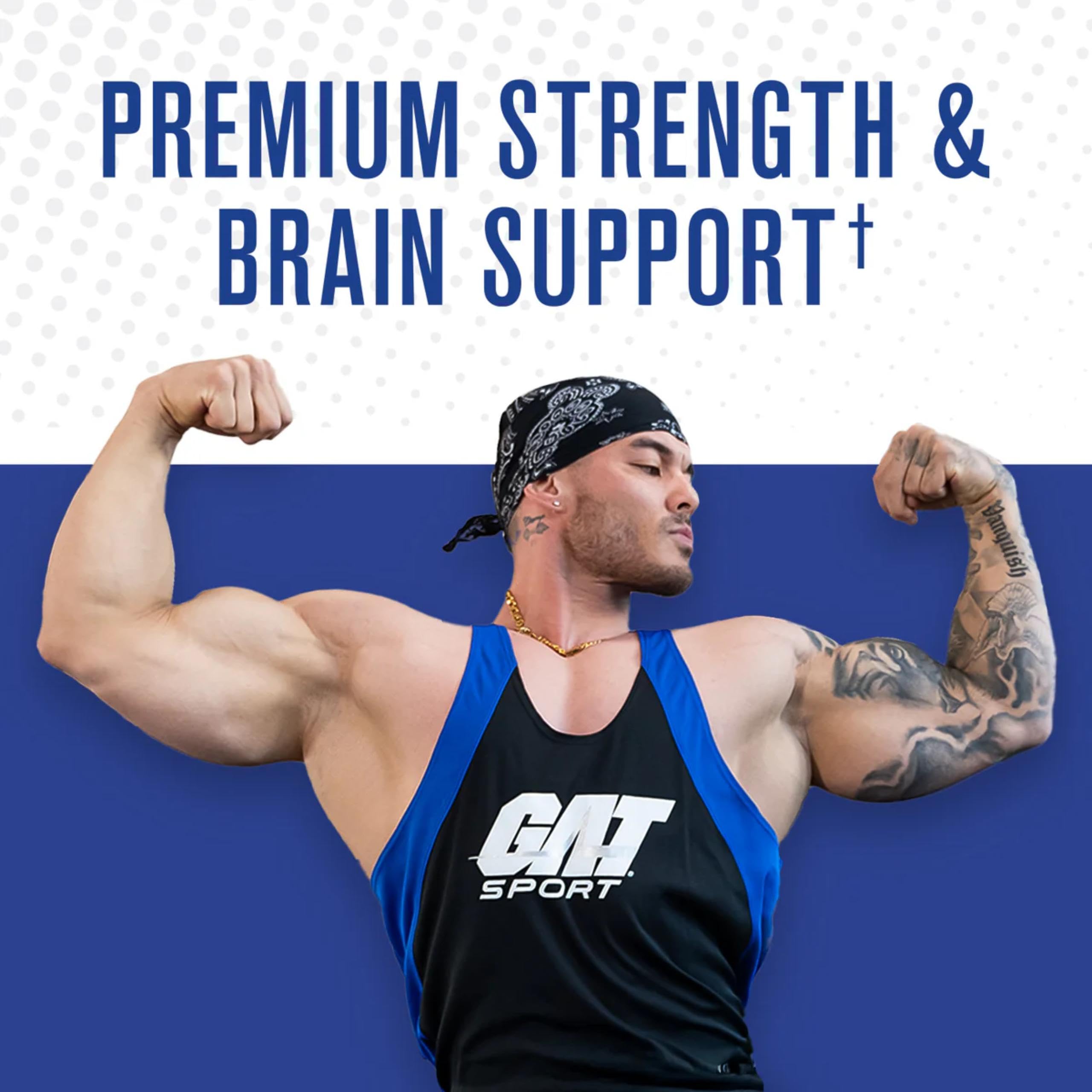 GAT SPORT Pro Creatine Capsules, Strengh, Wellness, Brain Health, Enhanced Absorption, 5 Grams, 150 Veggie Capsules GAT SPORT buy supplements canada