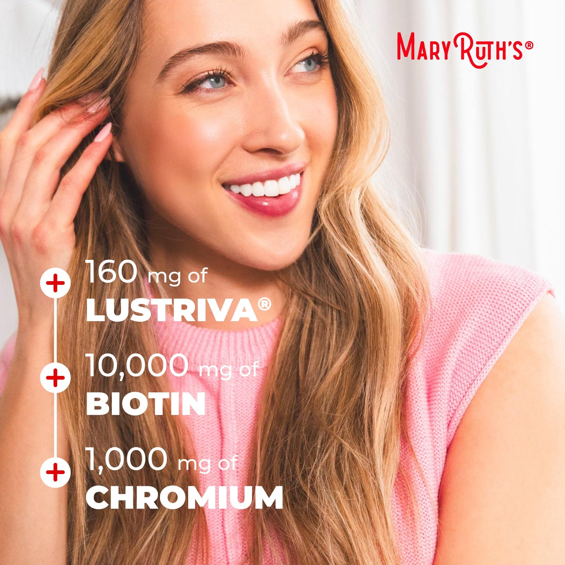 MARYRUTH'S Liquid Multivitamin+Hair Growth | Biotin 10000mcg | Lustriva Hair Growth Supplement | Clinically Tested in Women for Thicker Hair&Facial Wrinkle MARYRUTH'S buy supplements canada
