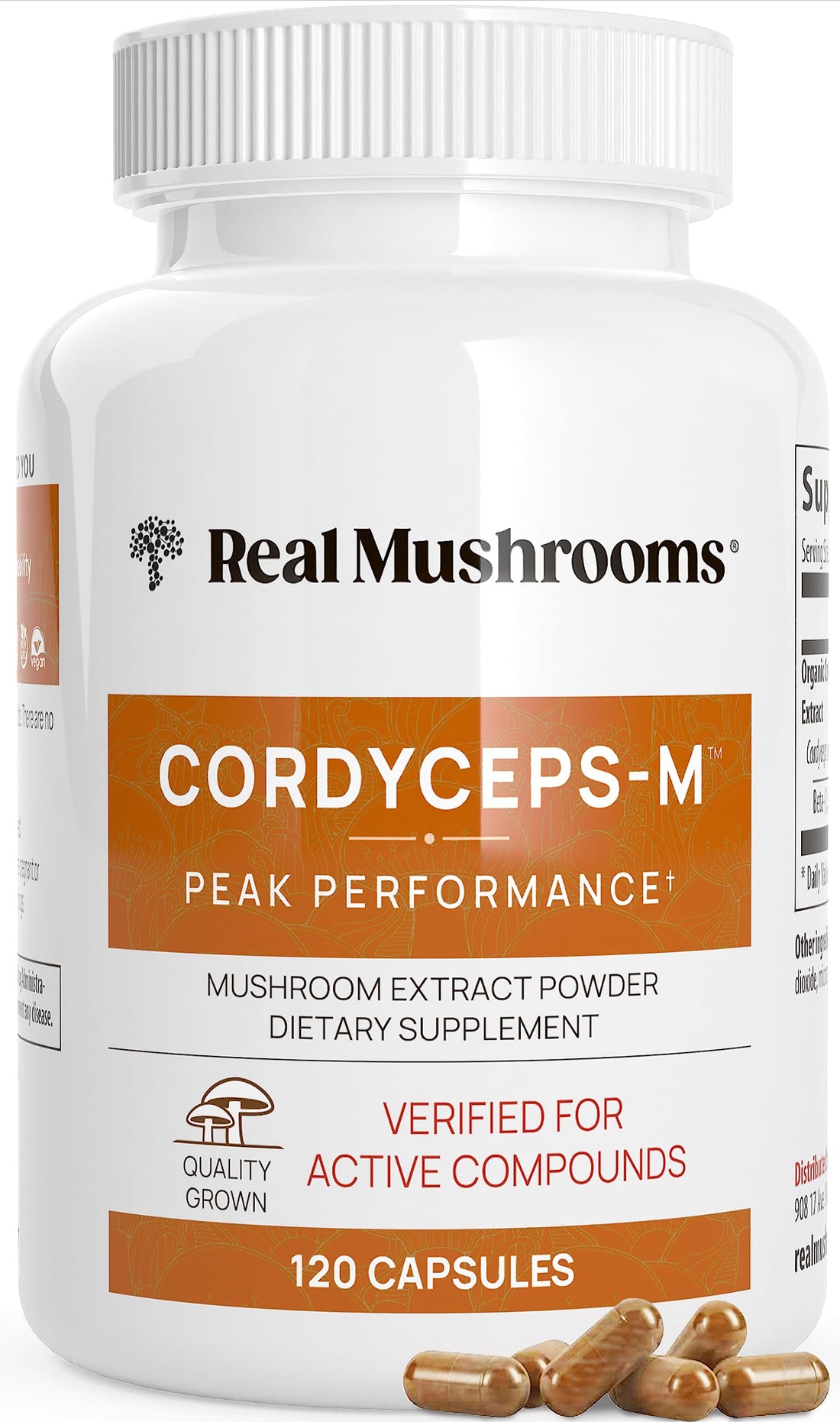 Real Mushrooms Cordyceps Capsules - Performance Mushroom Extract Supplement Real Mushrooms buy supplements canada
