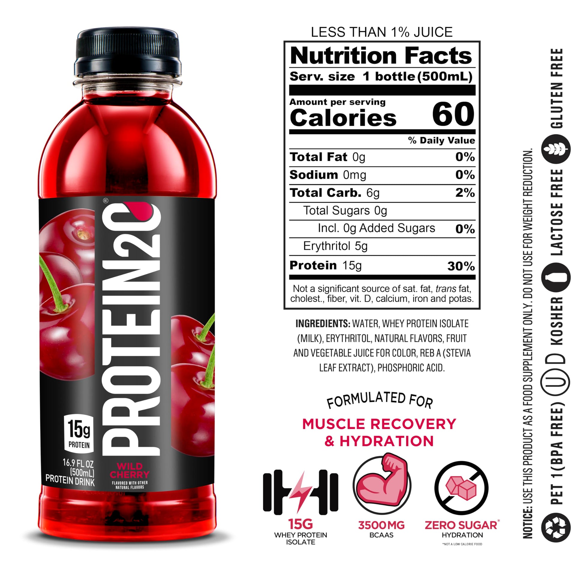Protein2o 15g Whey Protein Isolate Infused Water, Ready To Drink, Sugar Free Protein2o buy supplements canada