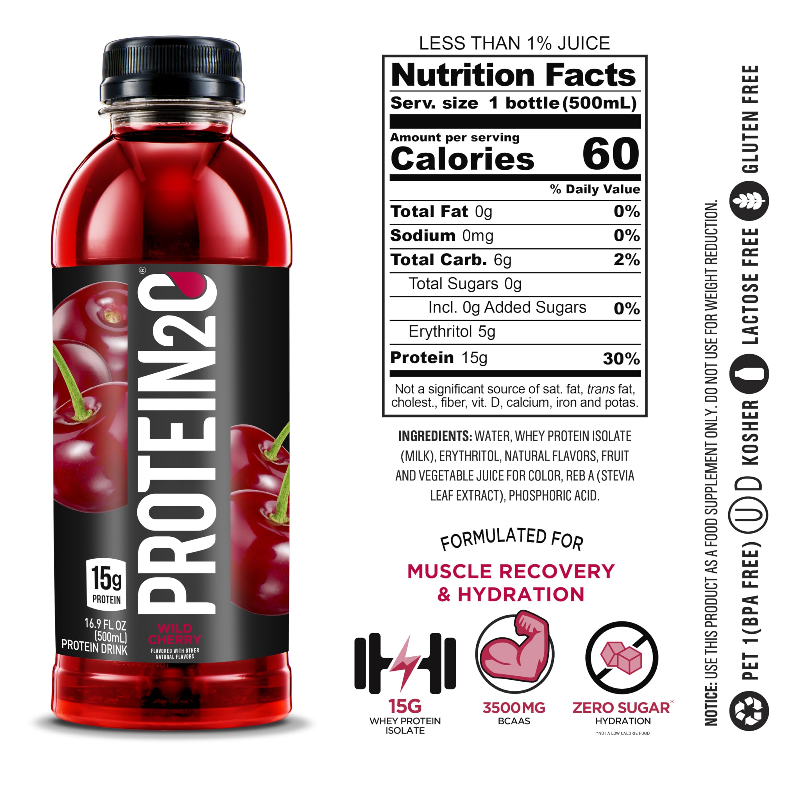 Protein2o 15g Whey Protein Isolate Infused Water, Ready To Drink, Sugar Free Protein2o buy supplements canada