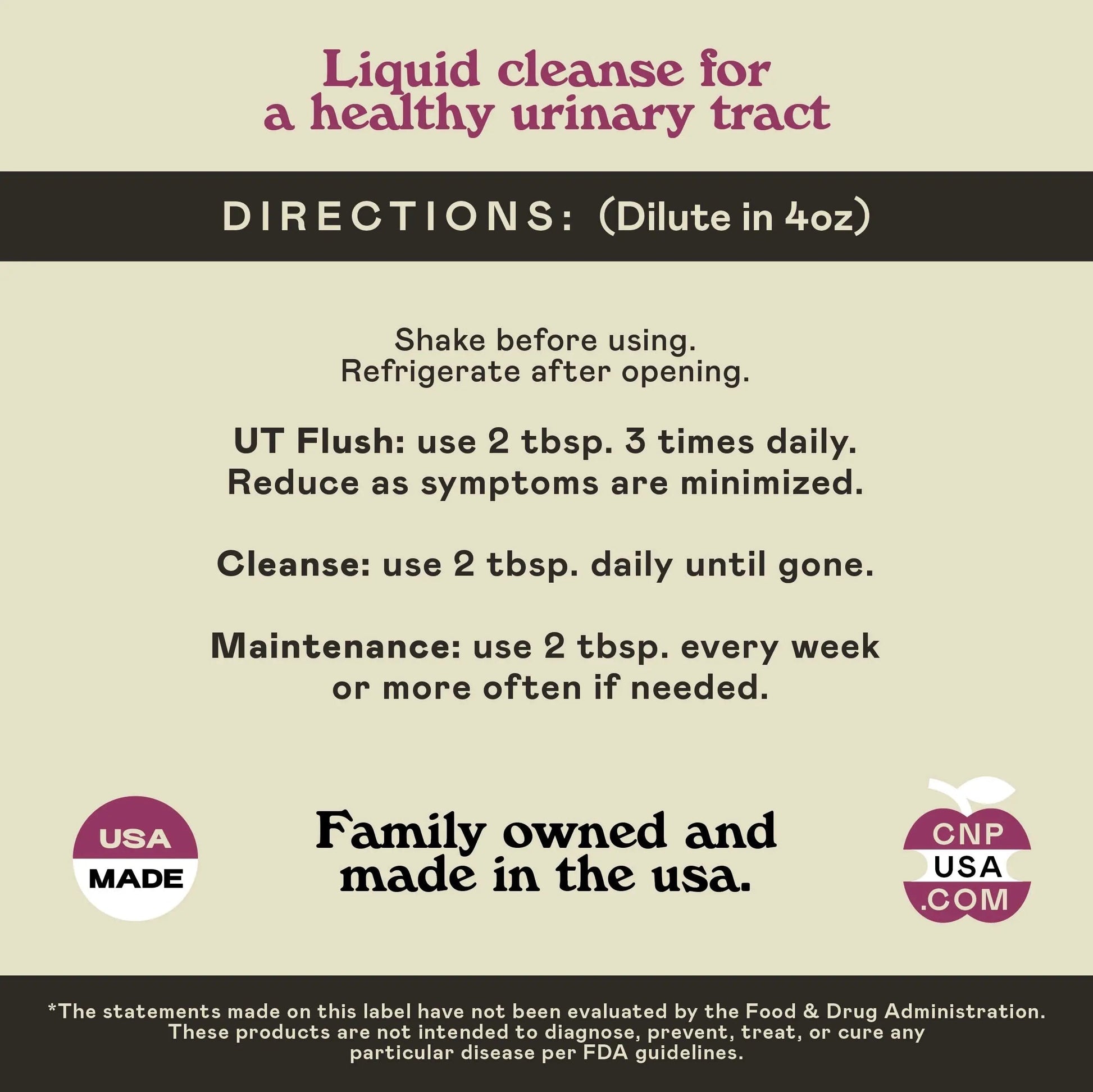 Complete Natural Products Urinary Tract Complete 8oz - Liquid Supplement for a Urinary Tract Cleanse, Defense, Health, and Treatment with Organic Cranberry & Organic D-Mannose Complete Natural Products buy supplements canada